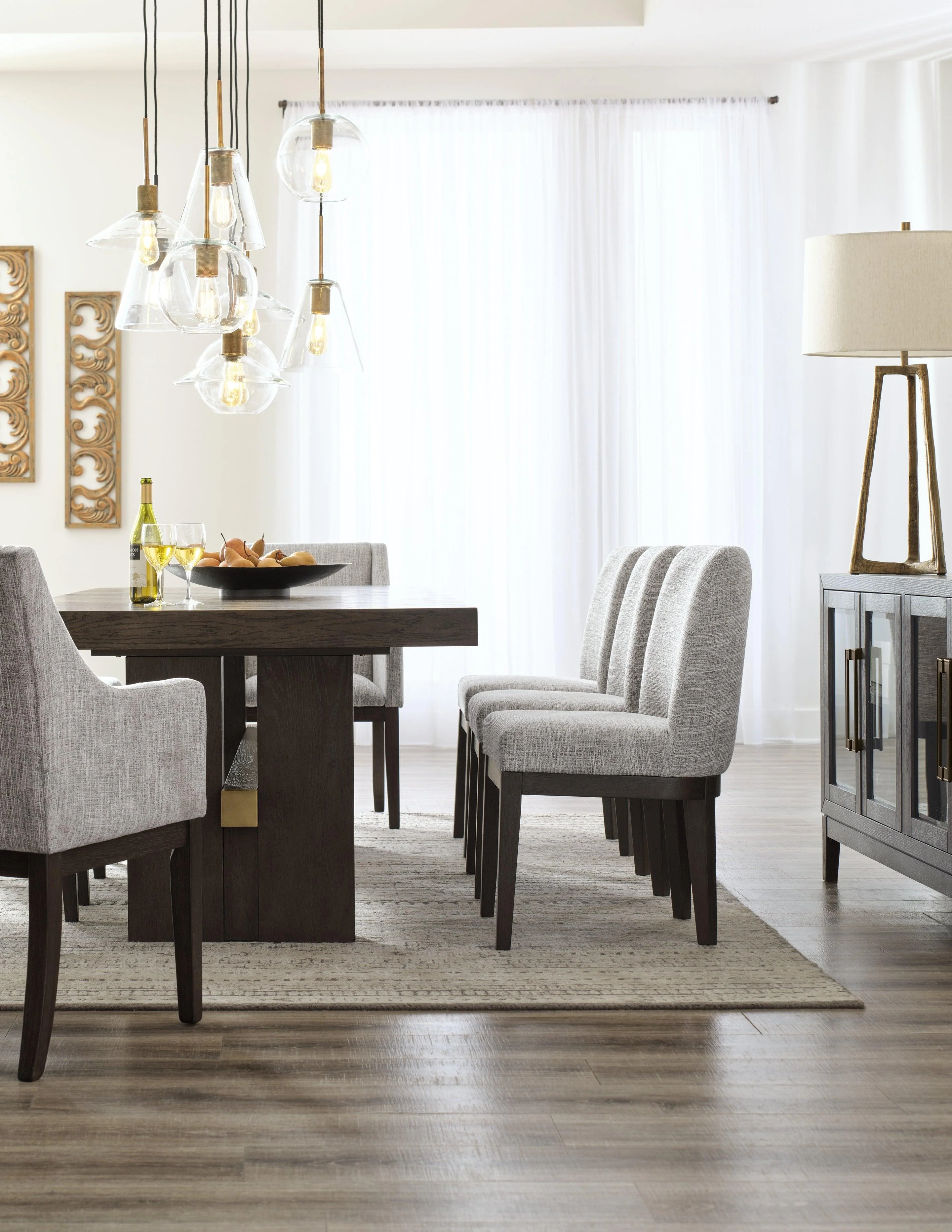 Burkhaus Dark Brown Dining Table and 8 Chairs - Image 7