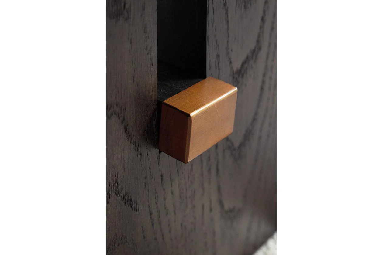 Burkhaus White/Dark Brown Coffee Table and 2 Ends - Image 13