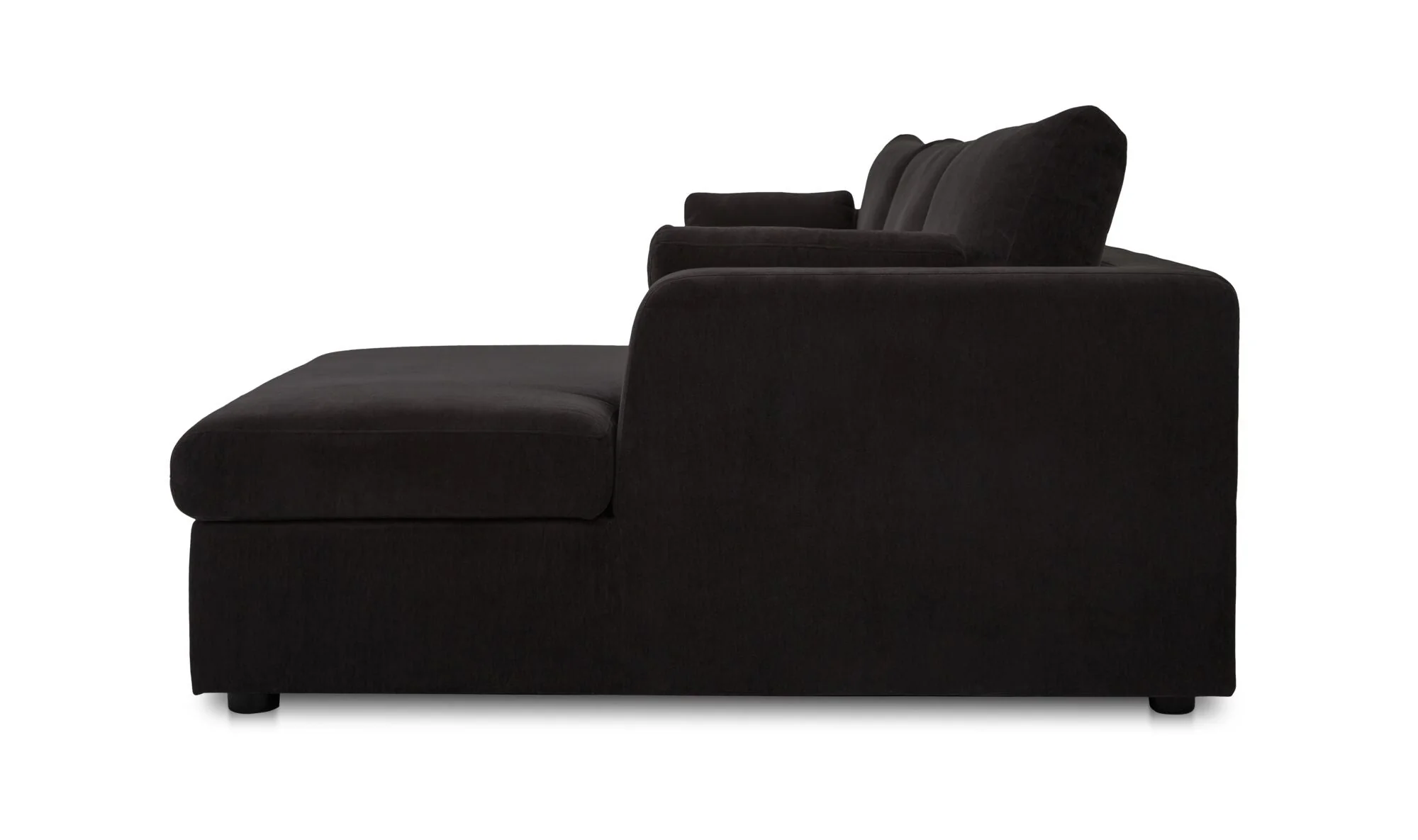 Burrow Sleeper Sectional With Storage Chaise Black - Image 7