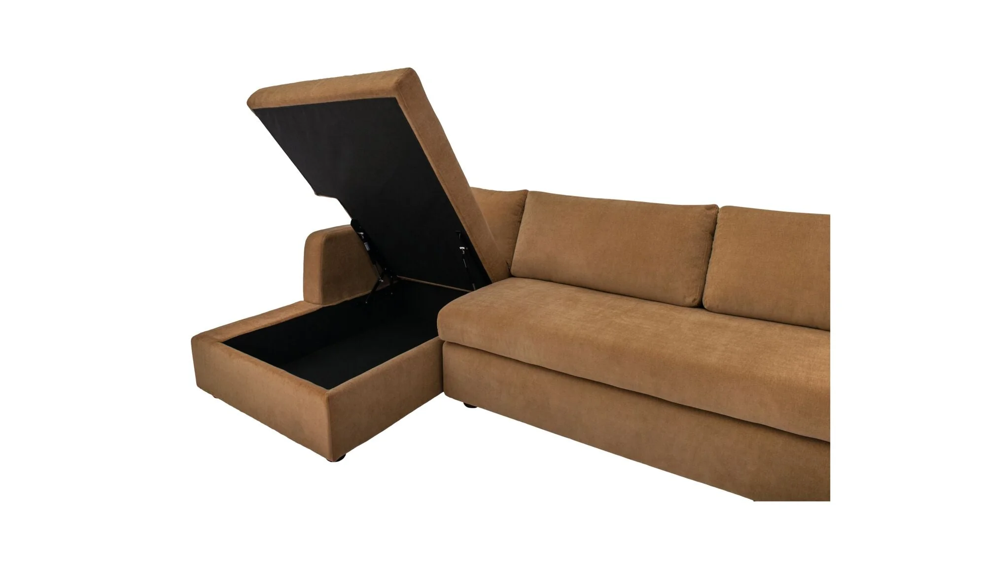 Burrow Sleeper Sectional With Storage Chaise Ginger - Image 5