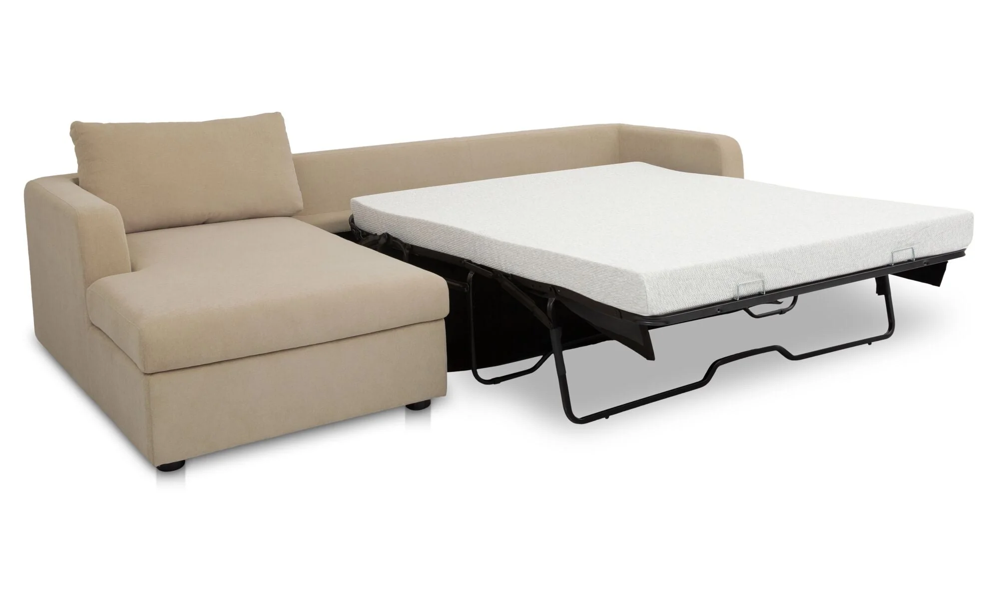 Burrow Sleeper Sectional With Storage Chaise Sand - Image 2