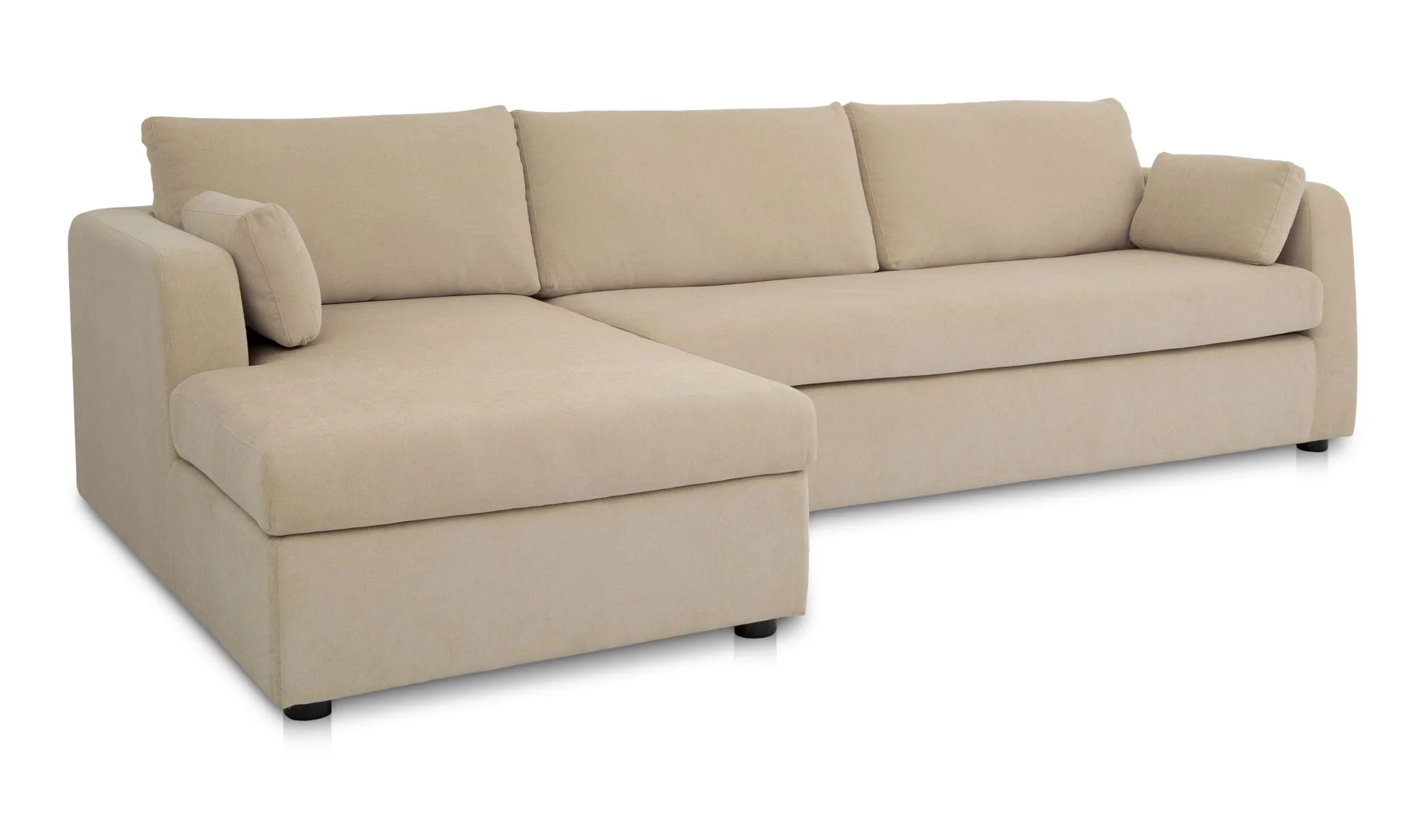 Burrow Sleeper Sectional With Storage Chaise Sand - Image 4