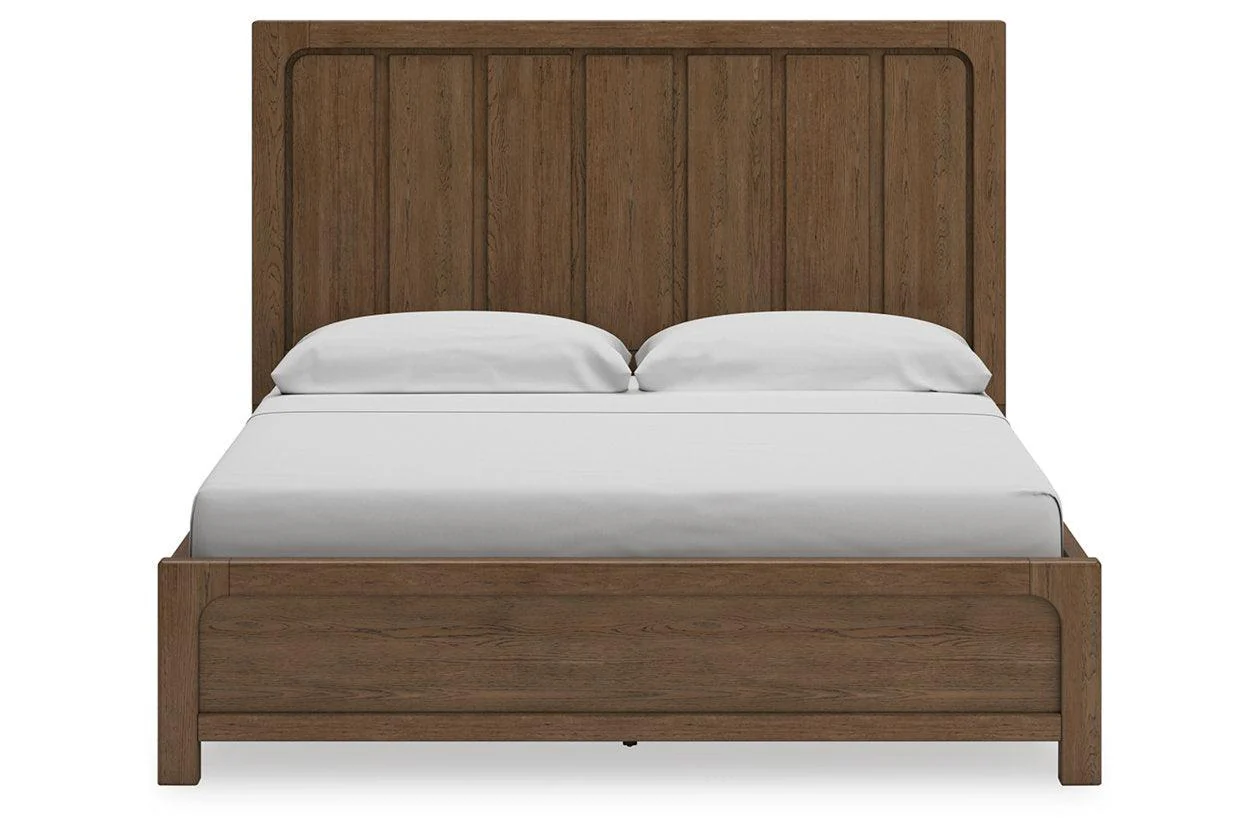 Cabalynn Light Brown California King Panel Bed with Storage - Image 5