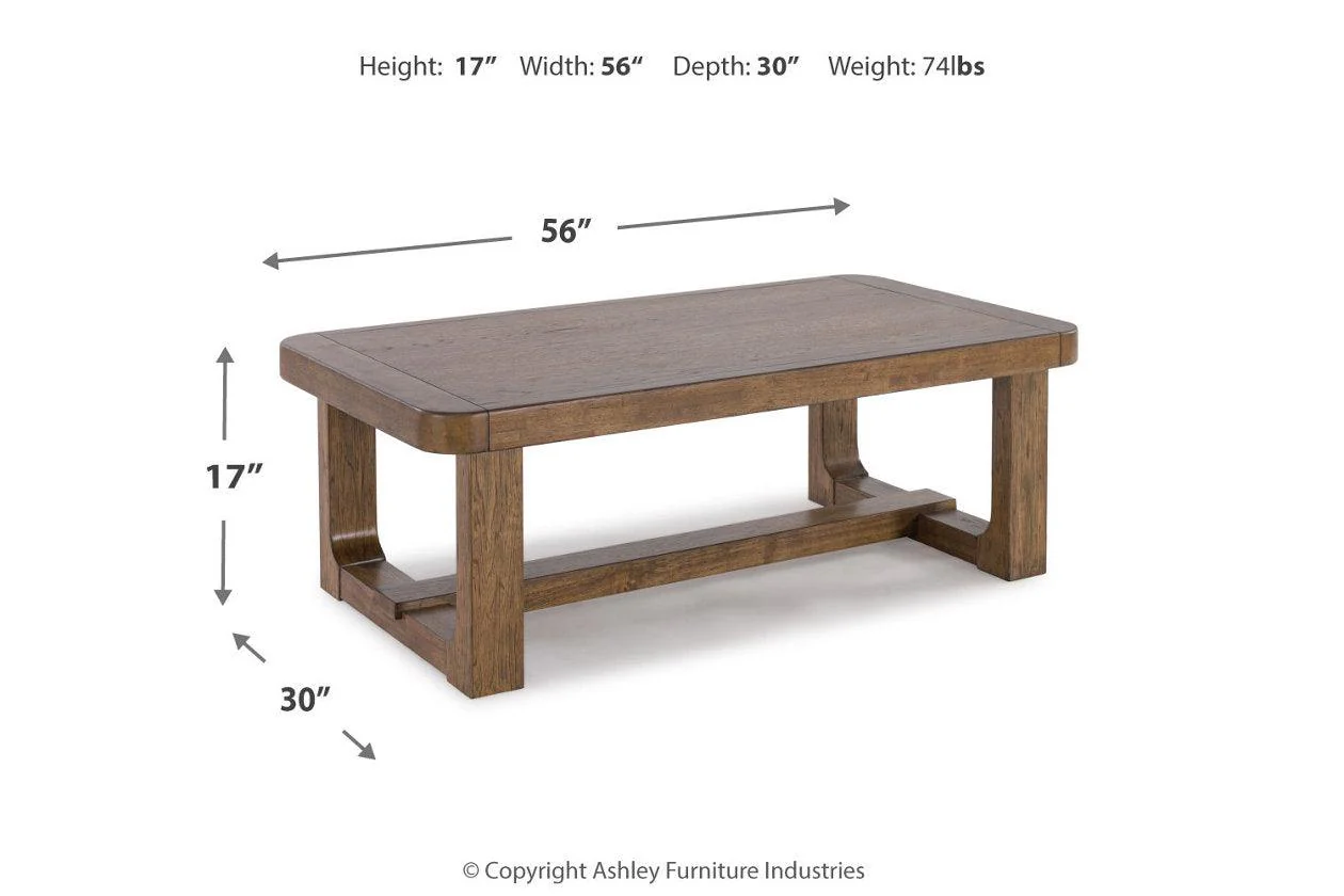 Cabalynn Light Brown Coffee Table and 2 End Tables - Image 14