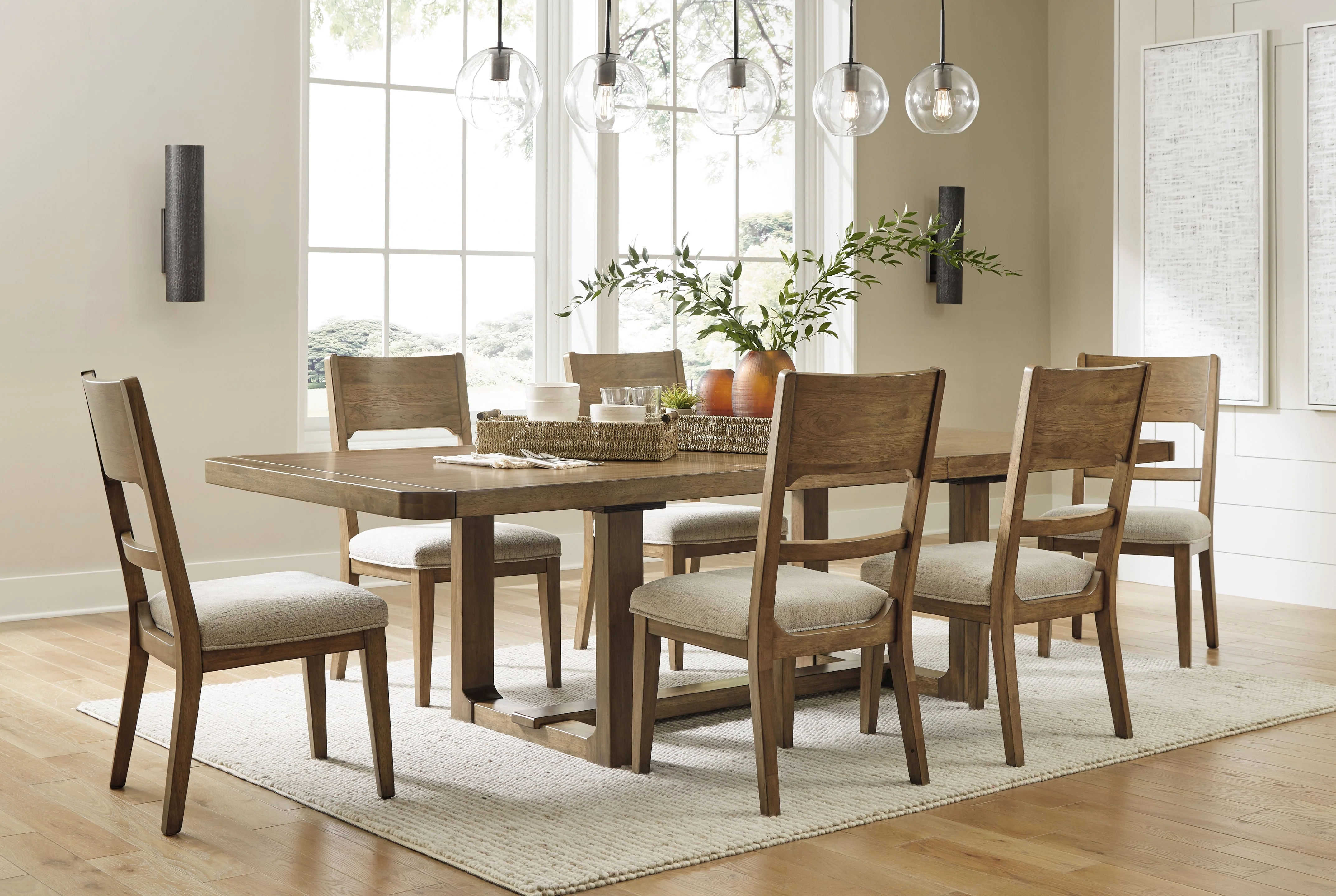 Cabalynn Light Brown Extension Dining Room Set - Image 2