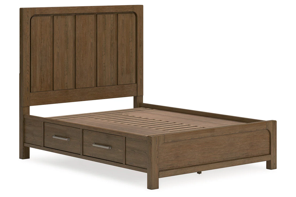 Cabalynn Light Brown Queen Storage Platform Bed - Image 2