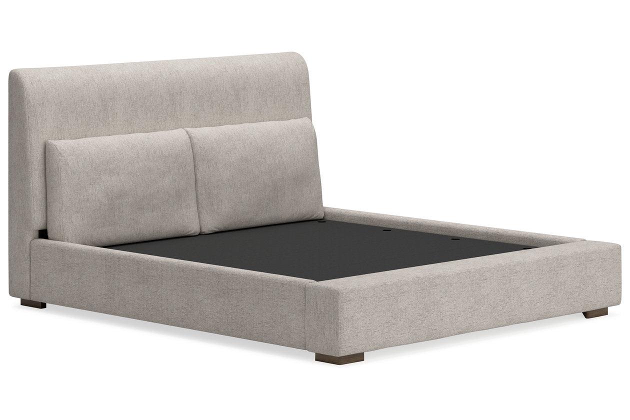 Cabalynn Light Brown Queen Upholstered Bed - Image 2