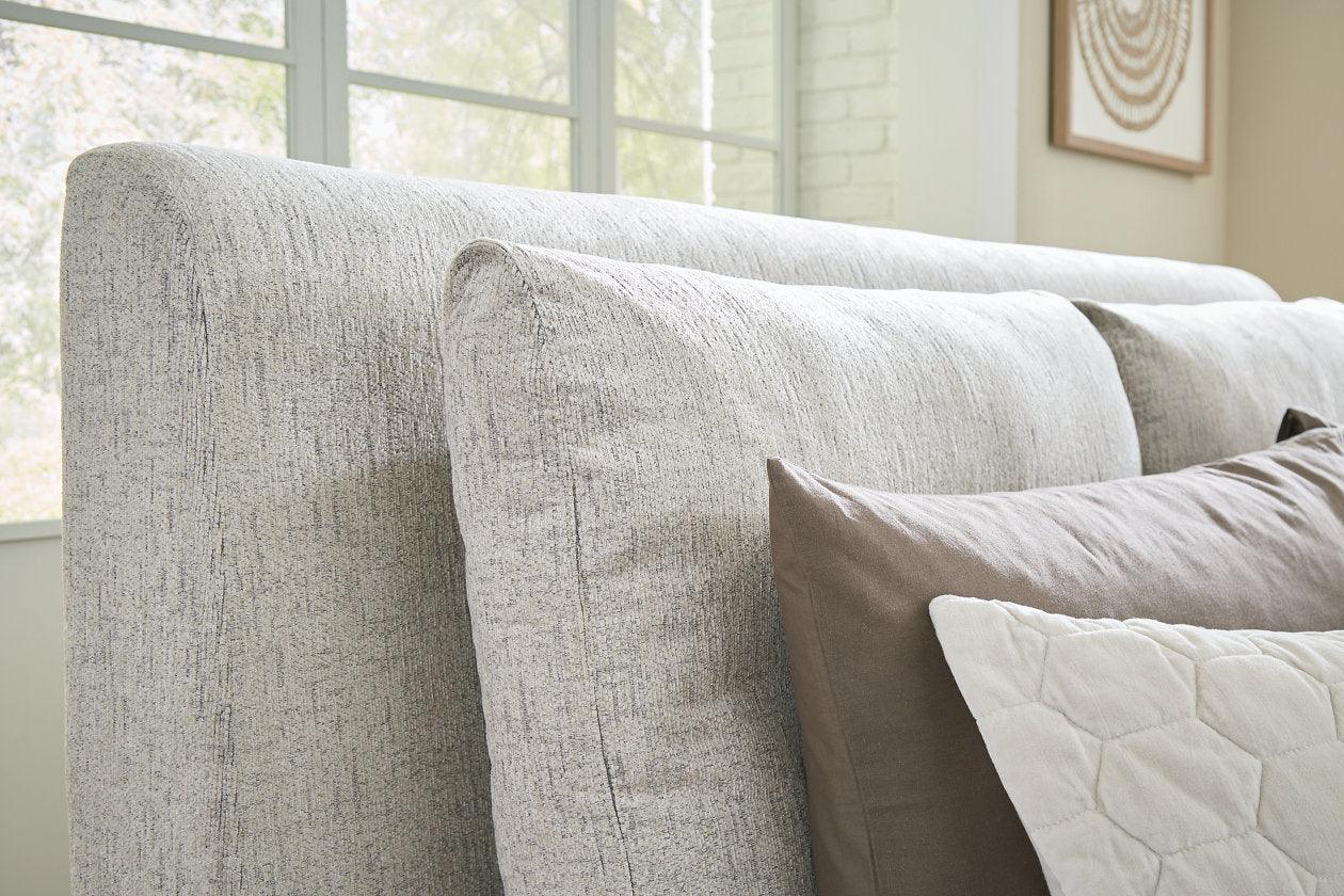 Cabalynn Light Brown Queen Upholstered Bed - Image 8