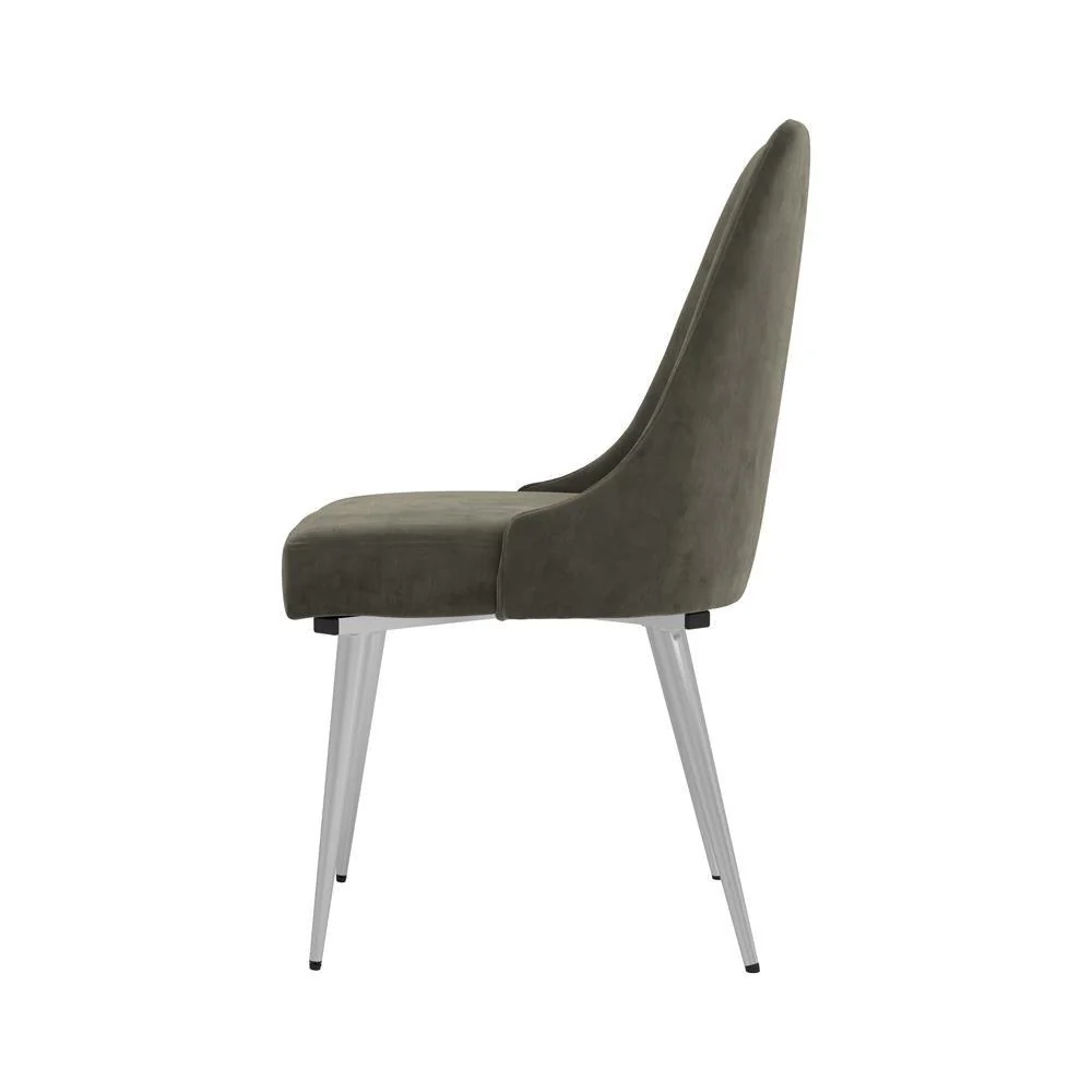 Cabianca Gray Curved Back Side Chairs, Set of 2 - Image 3