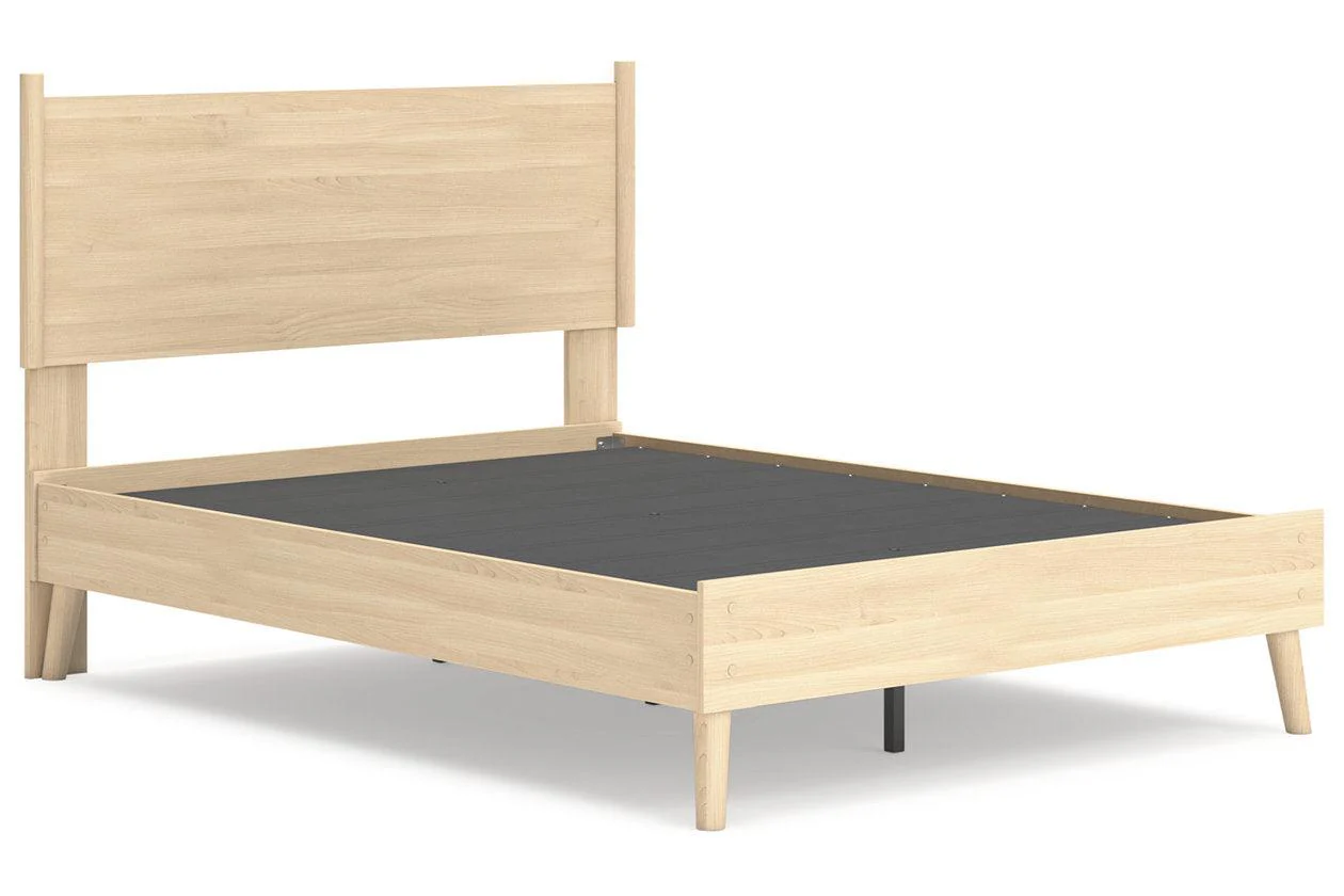 Cabinella Tan Full Platform Panel Bed - Image 3