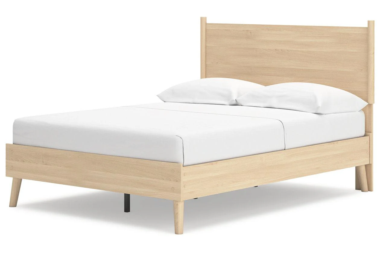Cabinella Tan Full Platform Panel Bed - Image 4