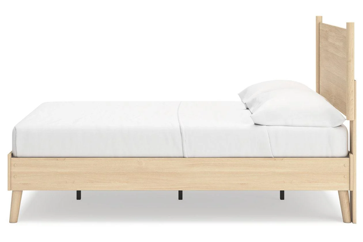 Cabinella Tan Full Platform Panel Bed - Image 7
