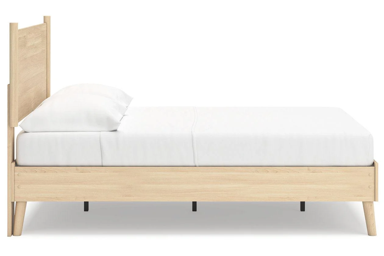 Cabinella Tan Full Platform Panel Bed - Image 8
