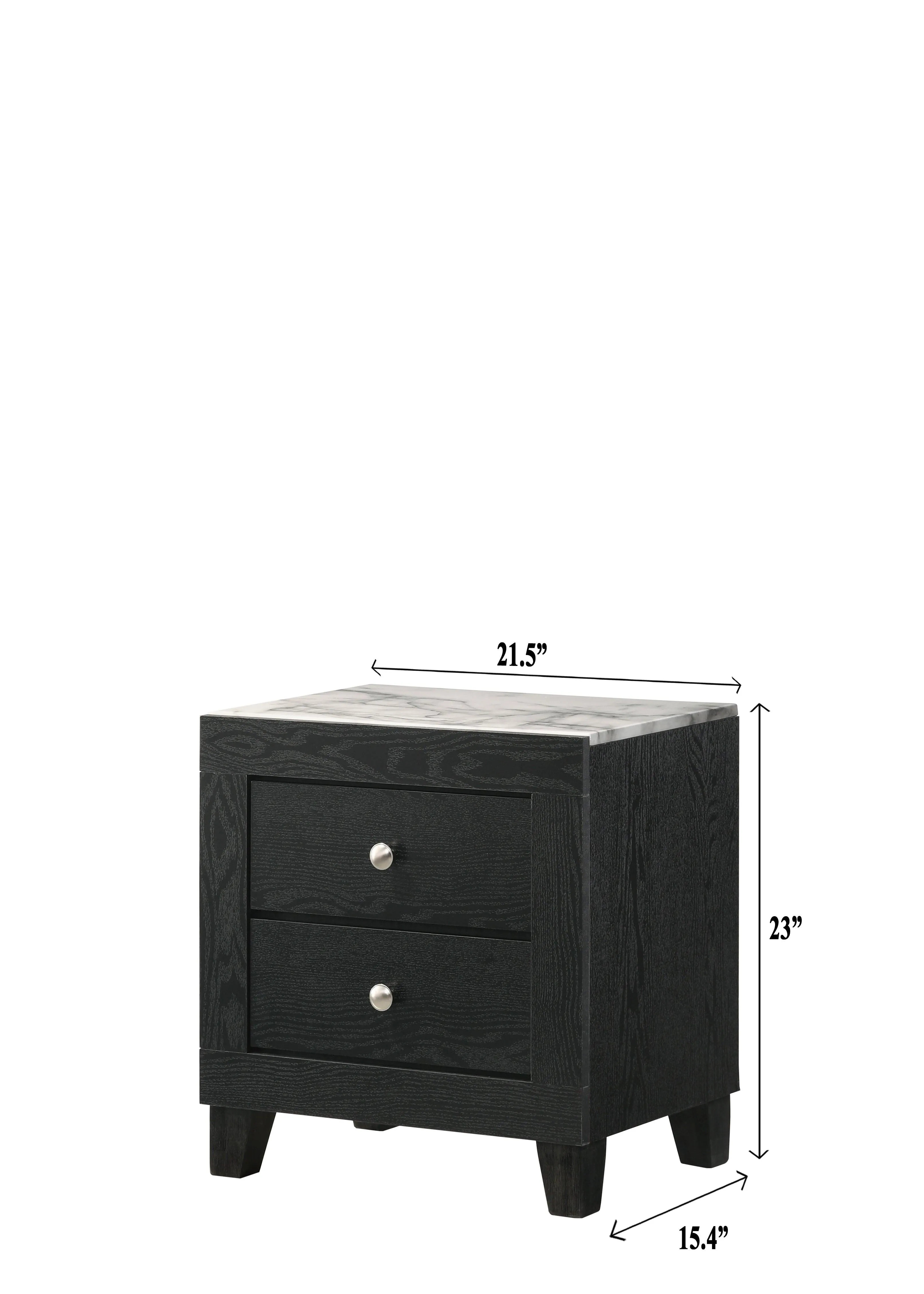 Cadence Black LED Panel Bedroom Set - Image 13