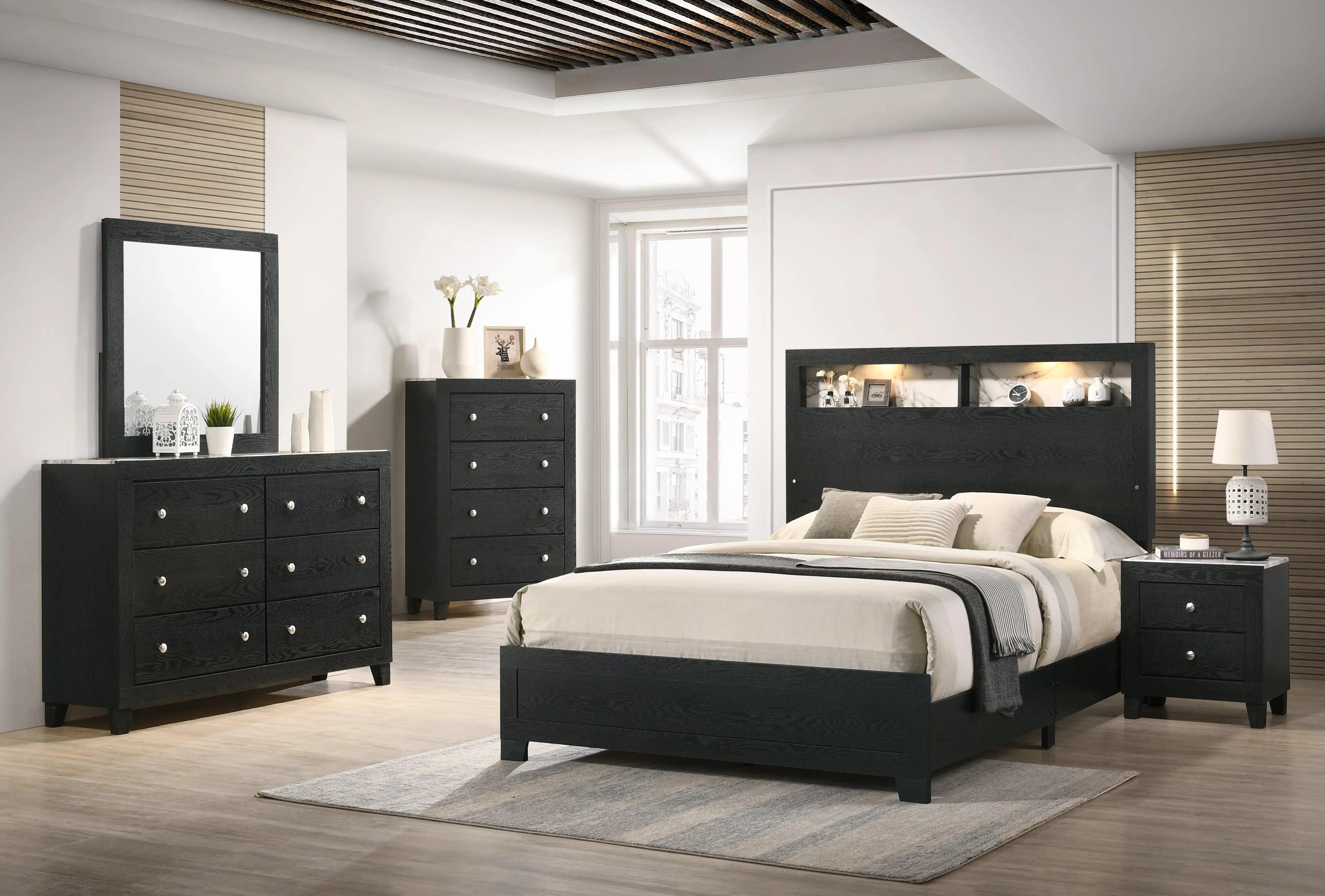 Cadence Black Nightstand - Image 4