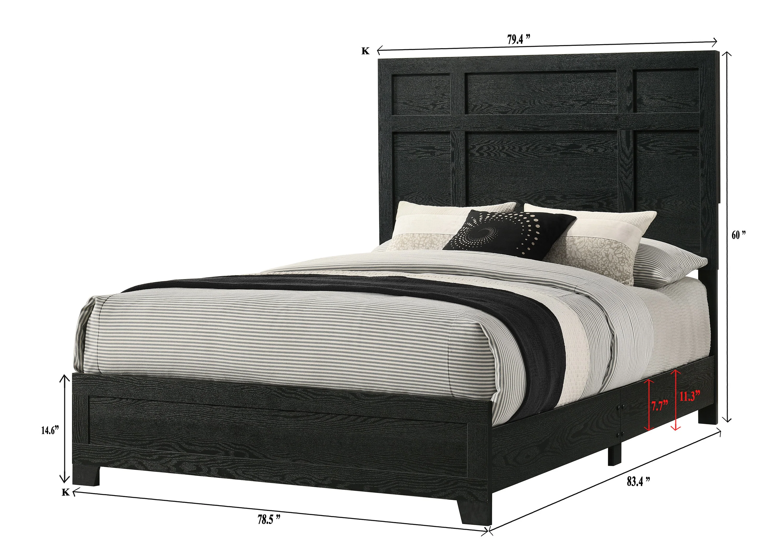 Cadence Black Panel Bedroom Set - Image 6