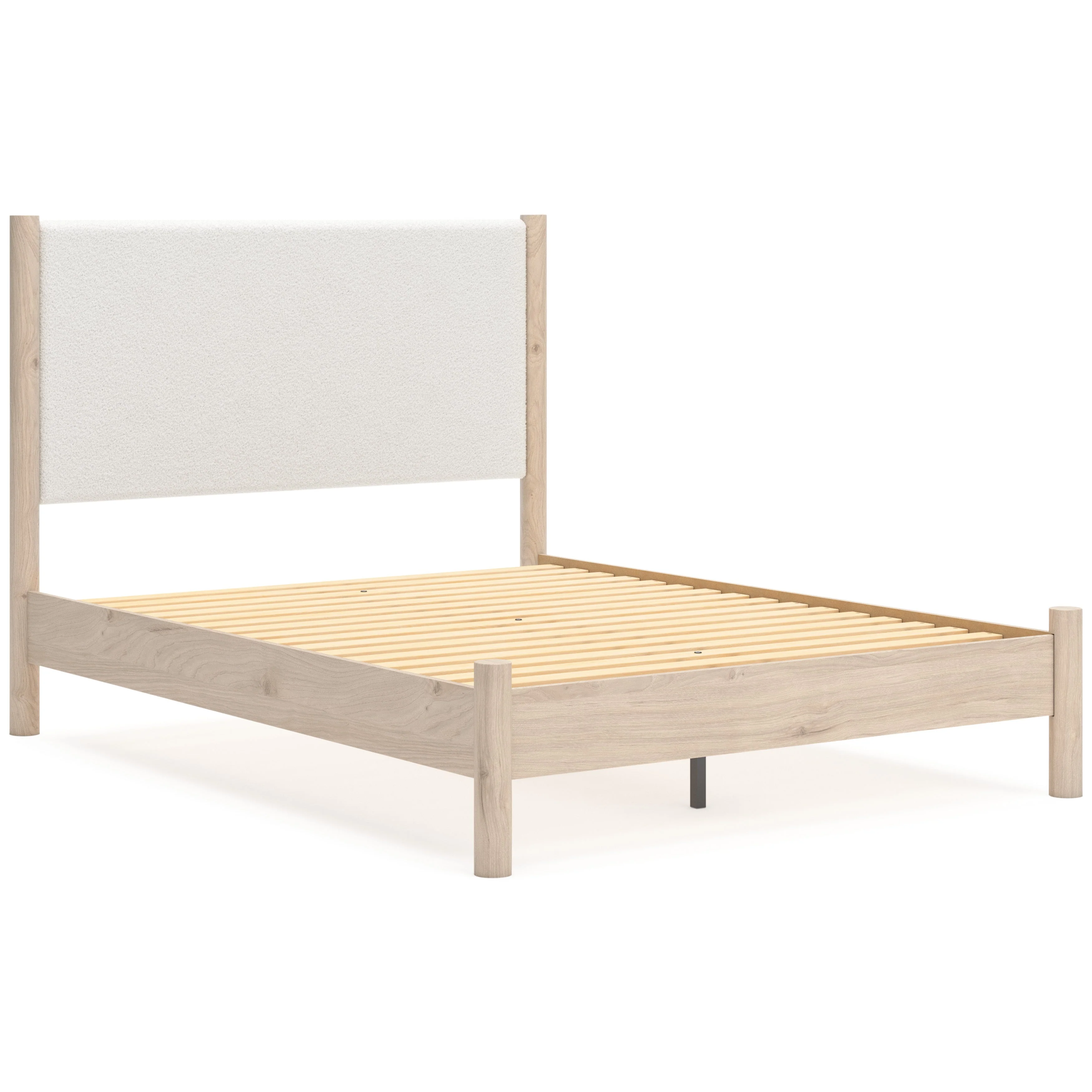 Cadmori Tan/Beige Upholstered Platform Bedroom Set - Image 6