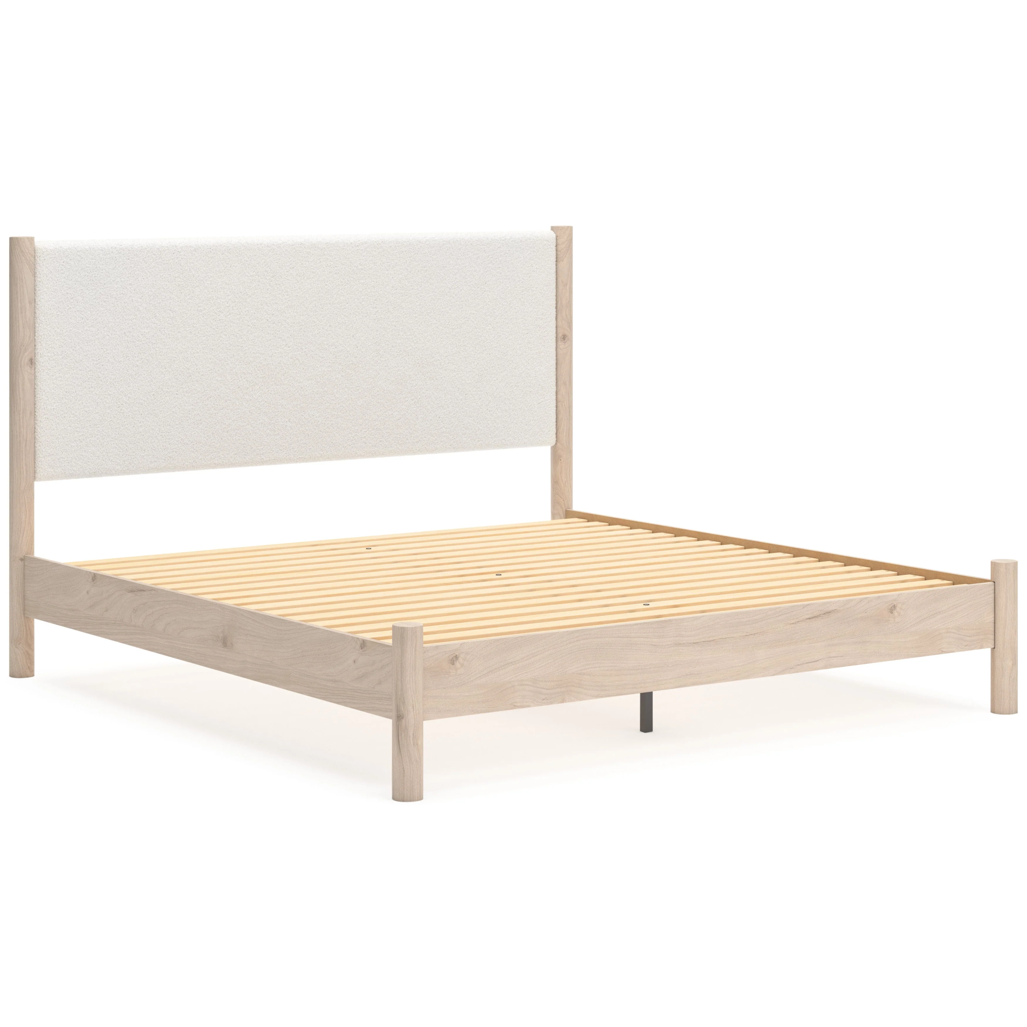 Cadmori Tan/Beige Upholstered Platform Bedroom Set - Image 9