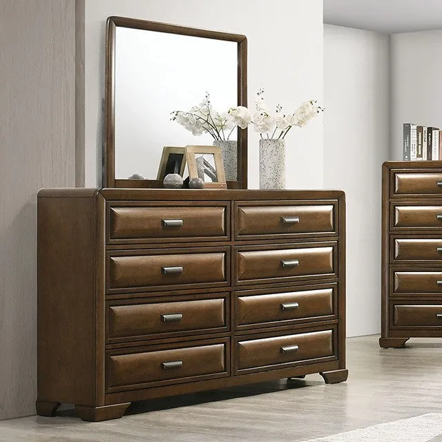 Caerwys Brown/Light Gray 4-Piece Queen Bedroom Set - Image 4
