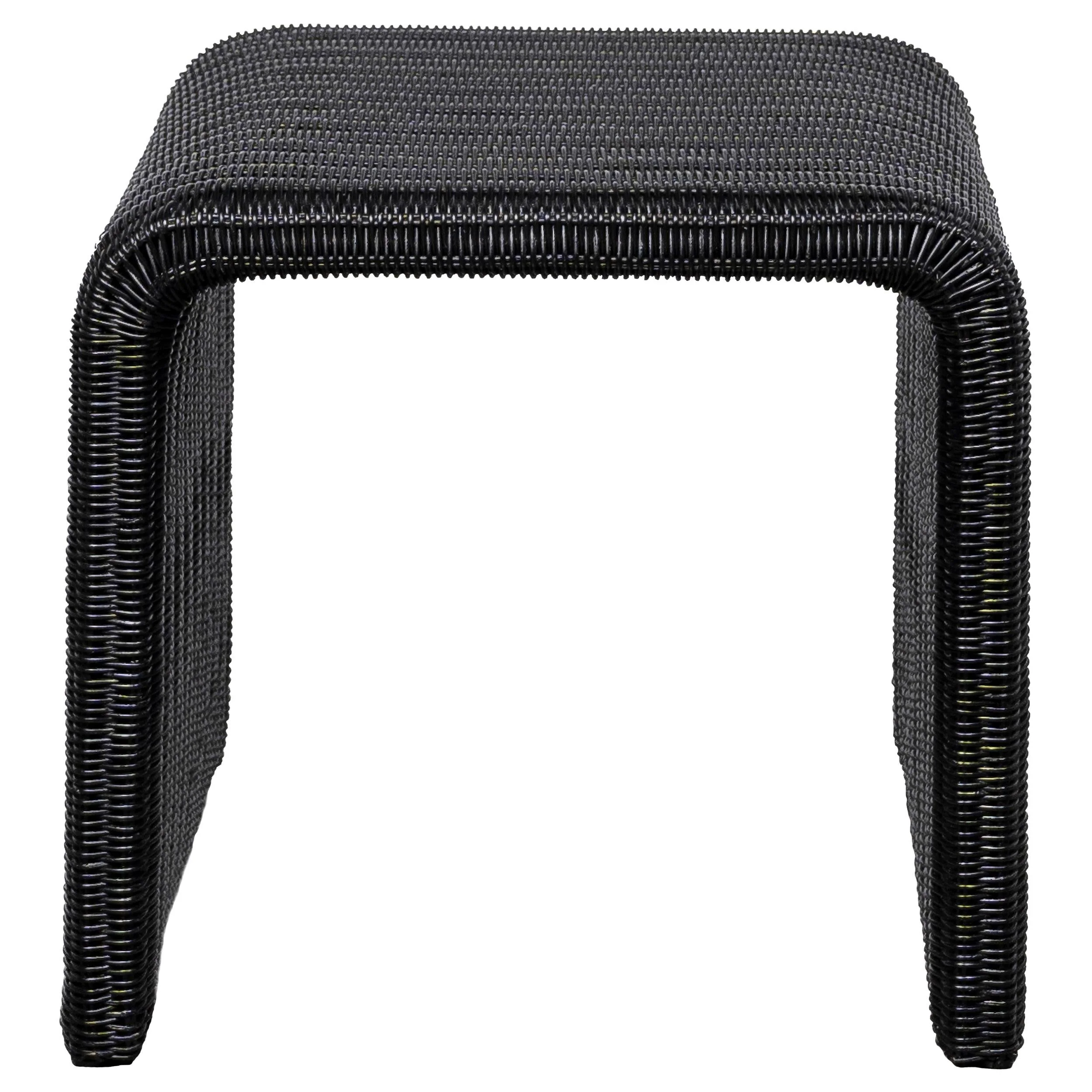 Cahya Black 3-Piece Rattan Coffee and End Table Set - Image 4