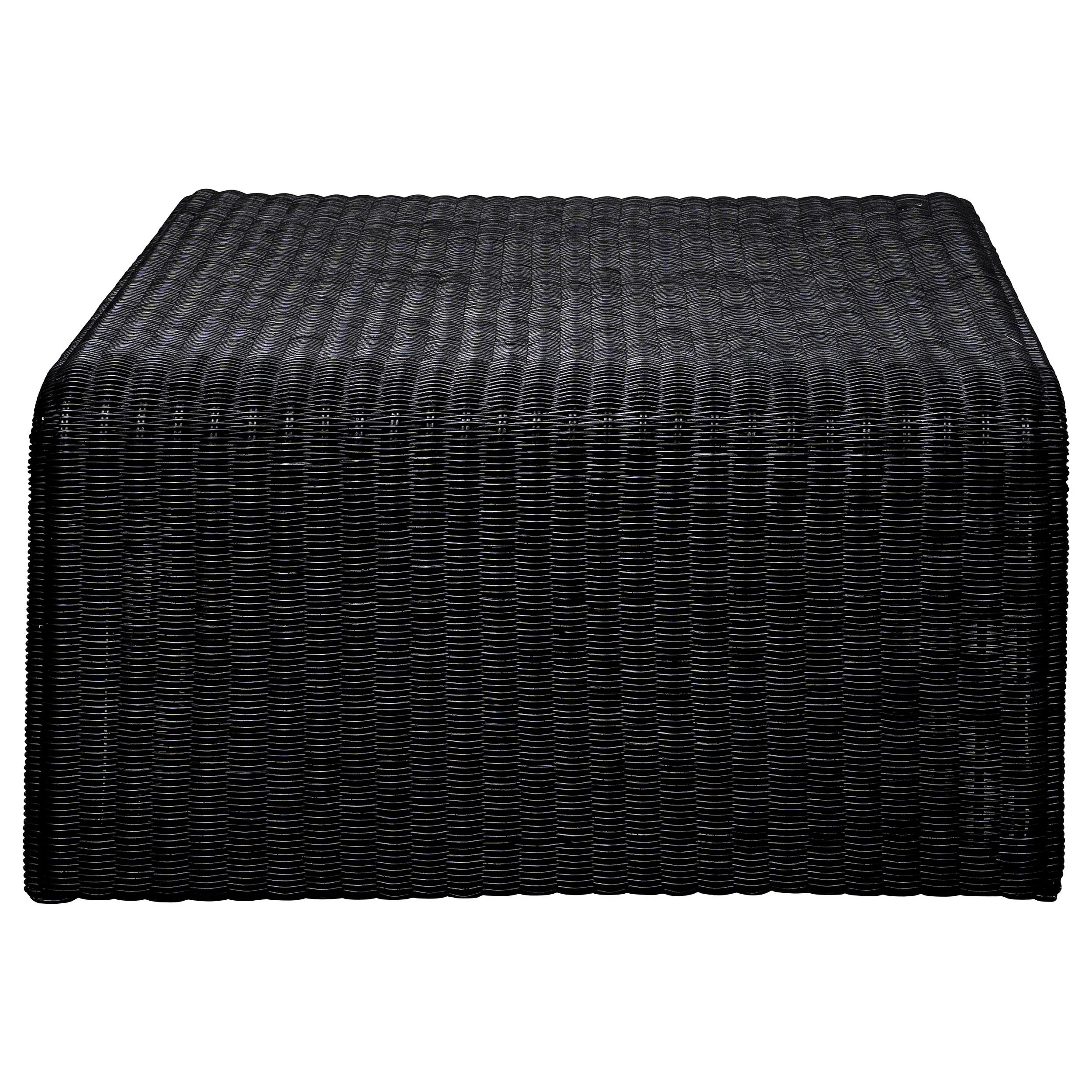 Cahya Black 3-Piece Rattan Coffee and End Table Set - Image 8
