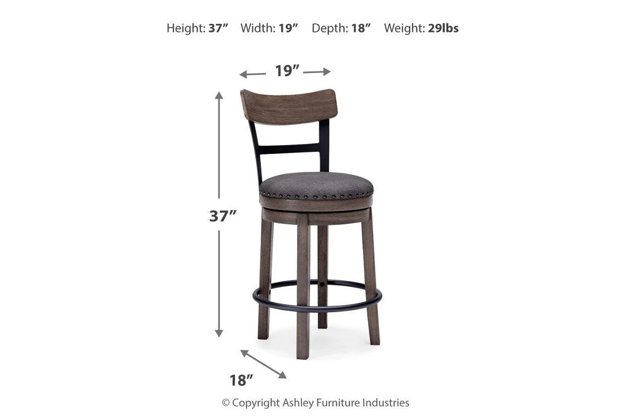 Caitbrook Gray Counter Height Barstool - Image 11