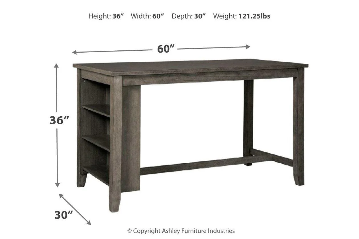 Caitbrook Gray Counter Height Dining Table - Image 2