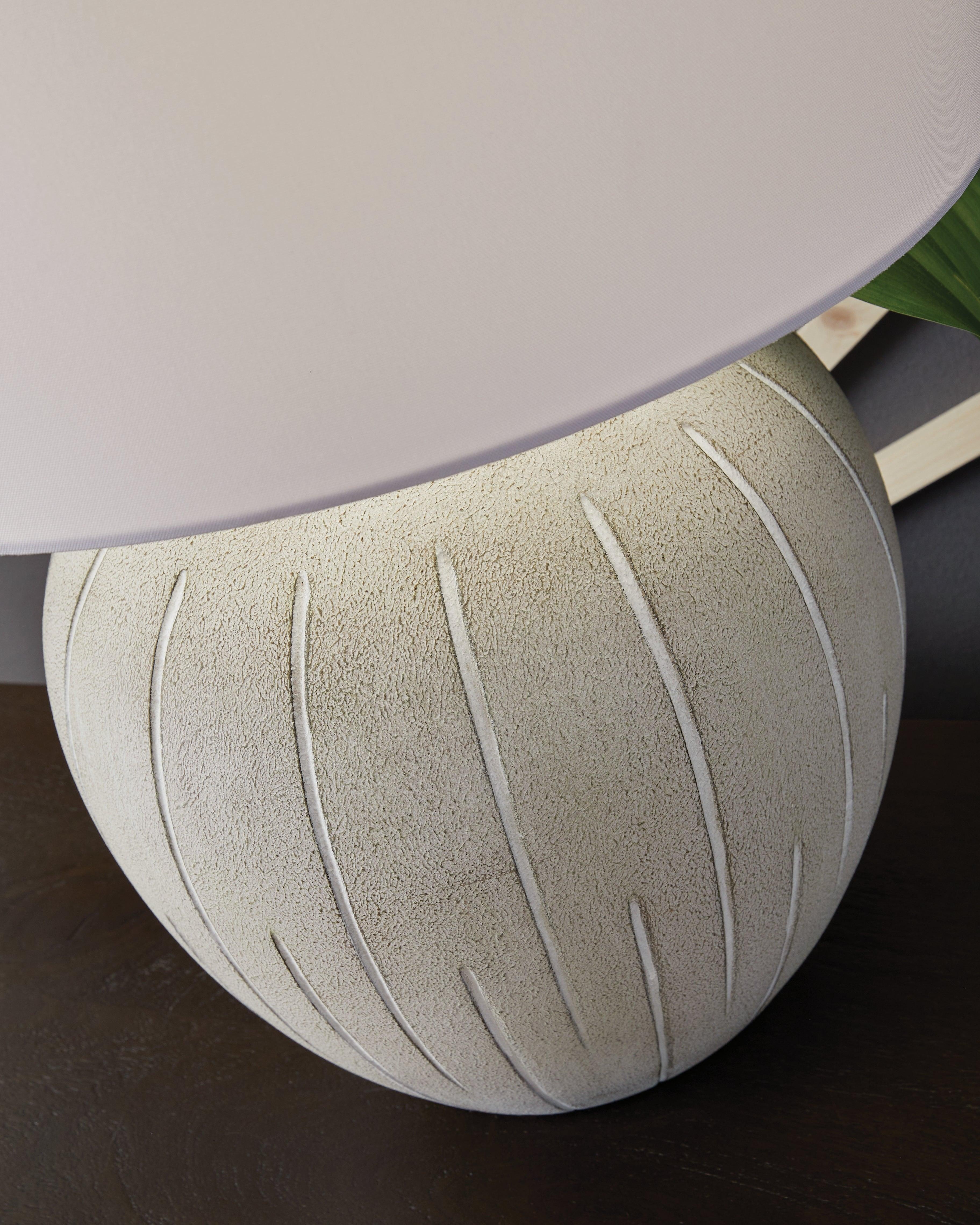 Calbert Warm Gray Table Lamp - Image 3