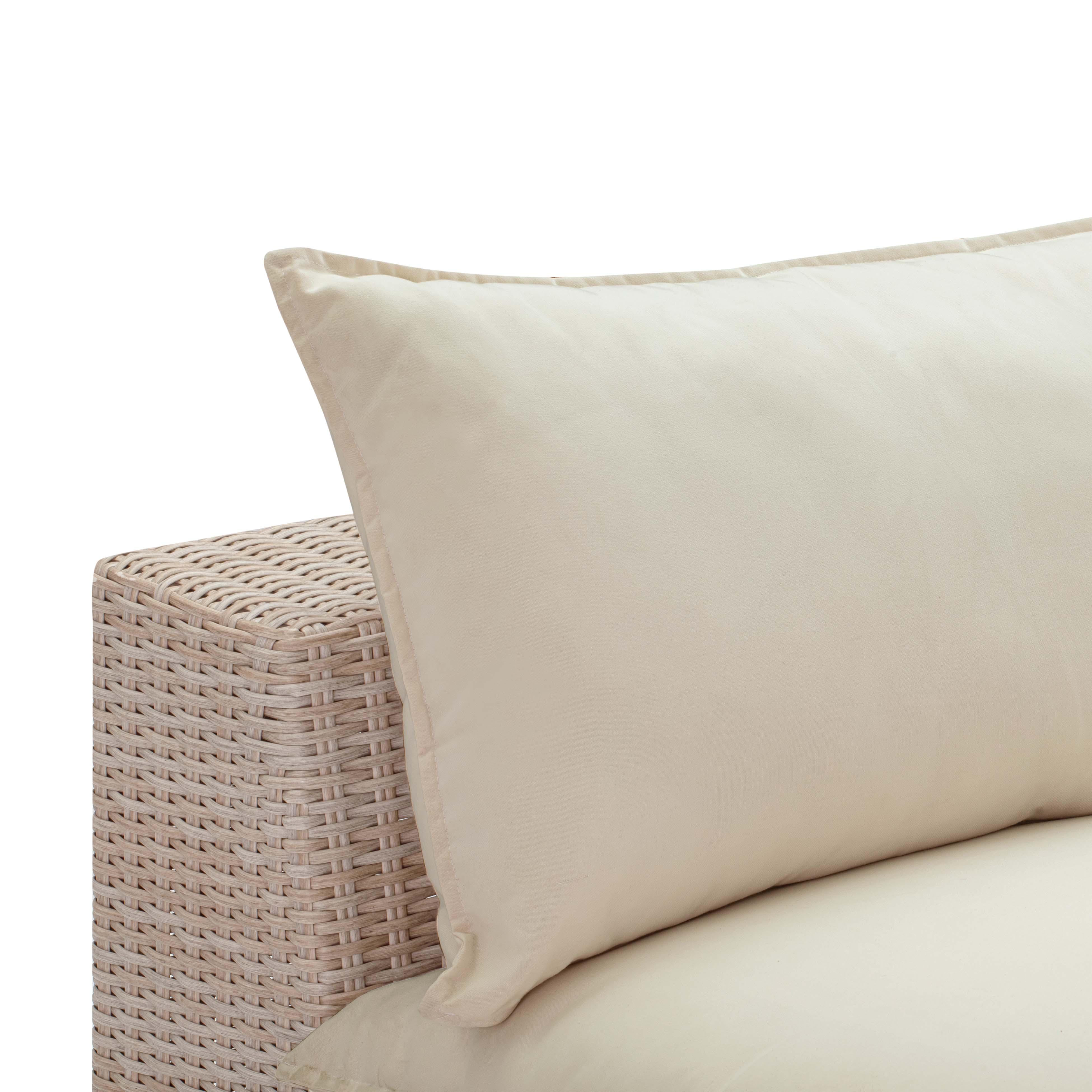Cali Natural Wicker Outdoor Armless Chair - Image 4