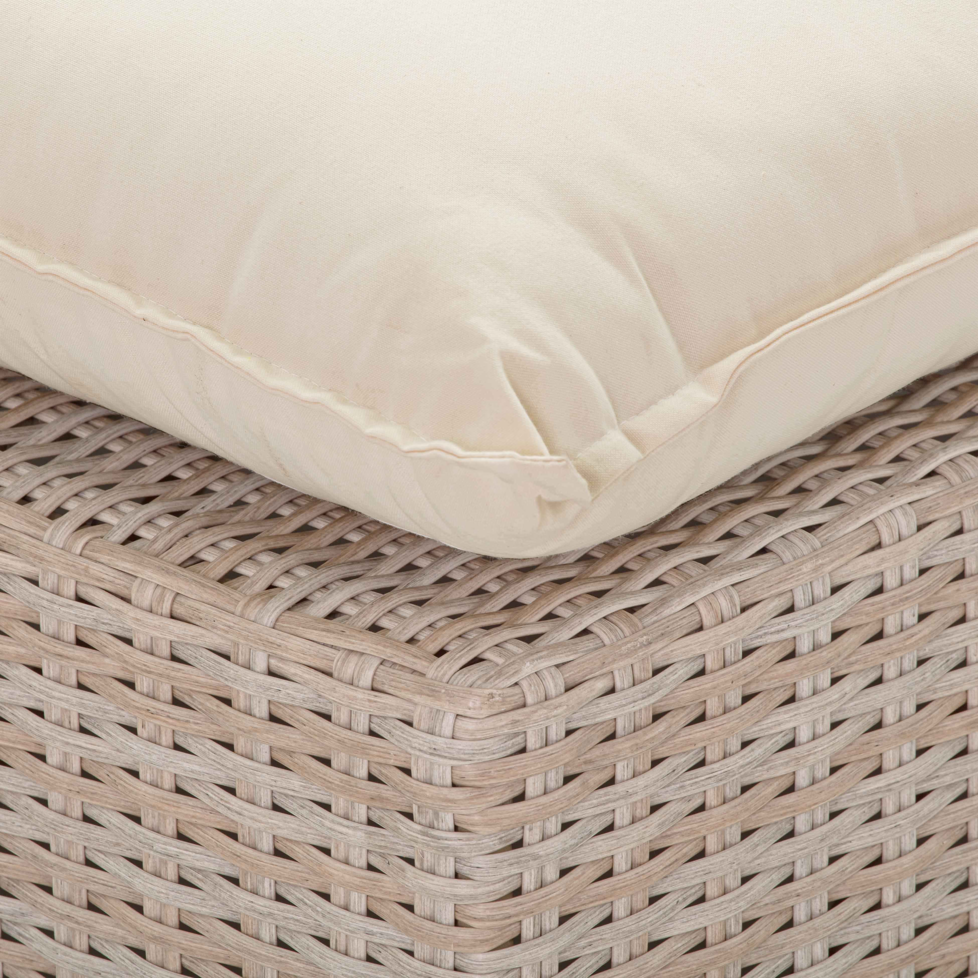 Cali Natural Wicker Outdoor Armless Chair - Image 5