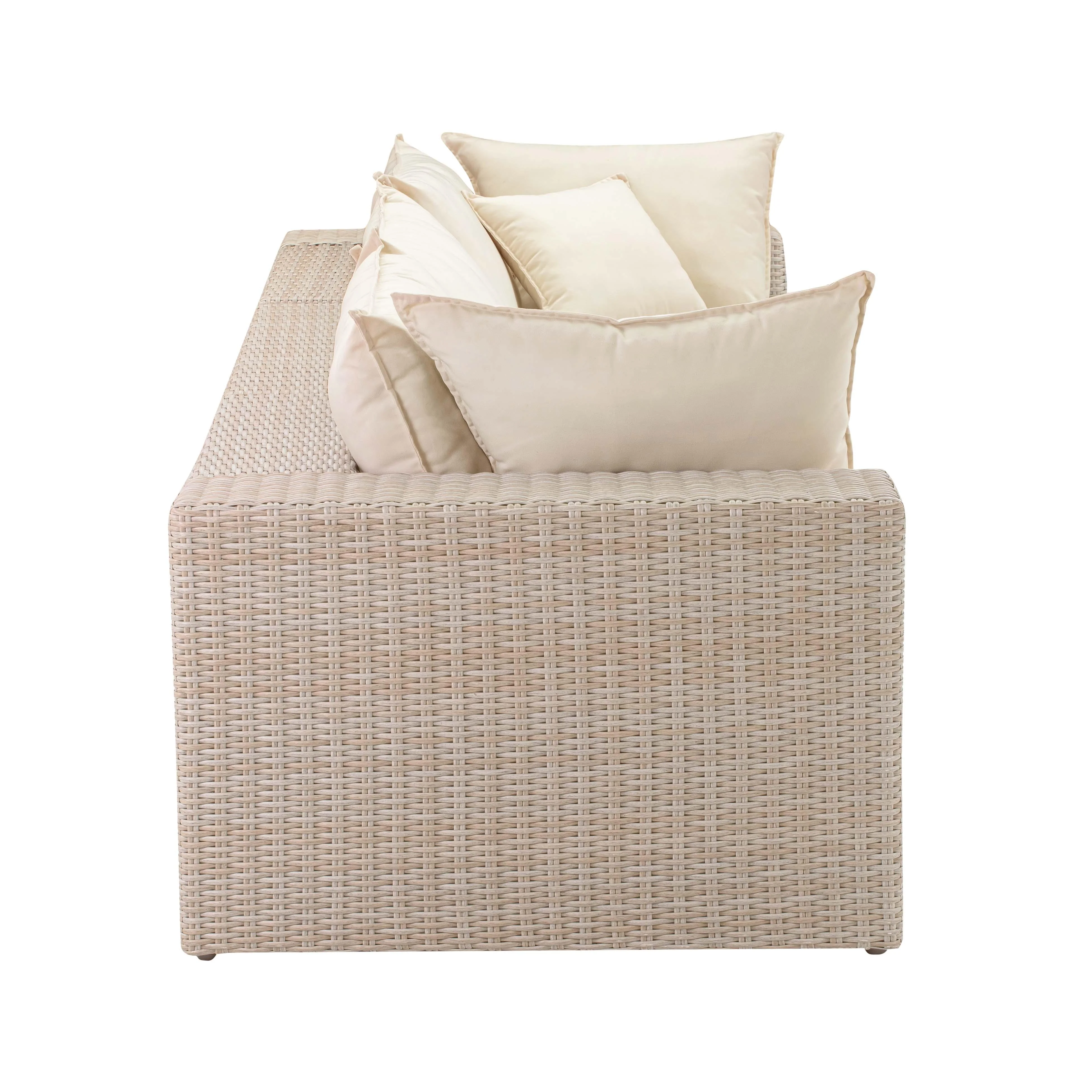 Cali Natural Wicker Outdoor Modular Sofa - Image 5