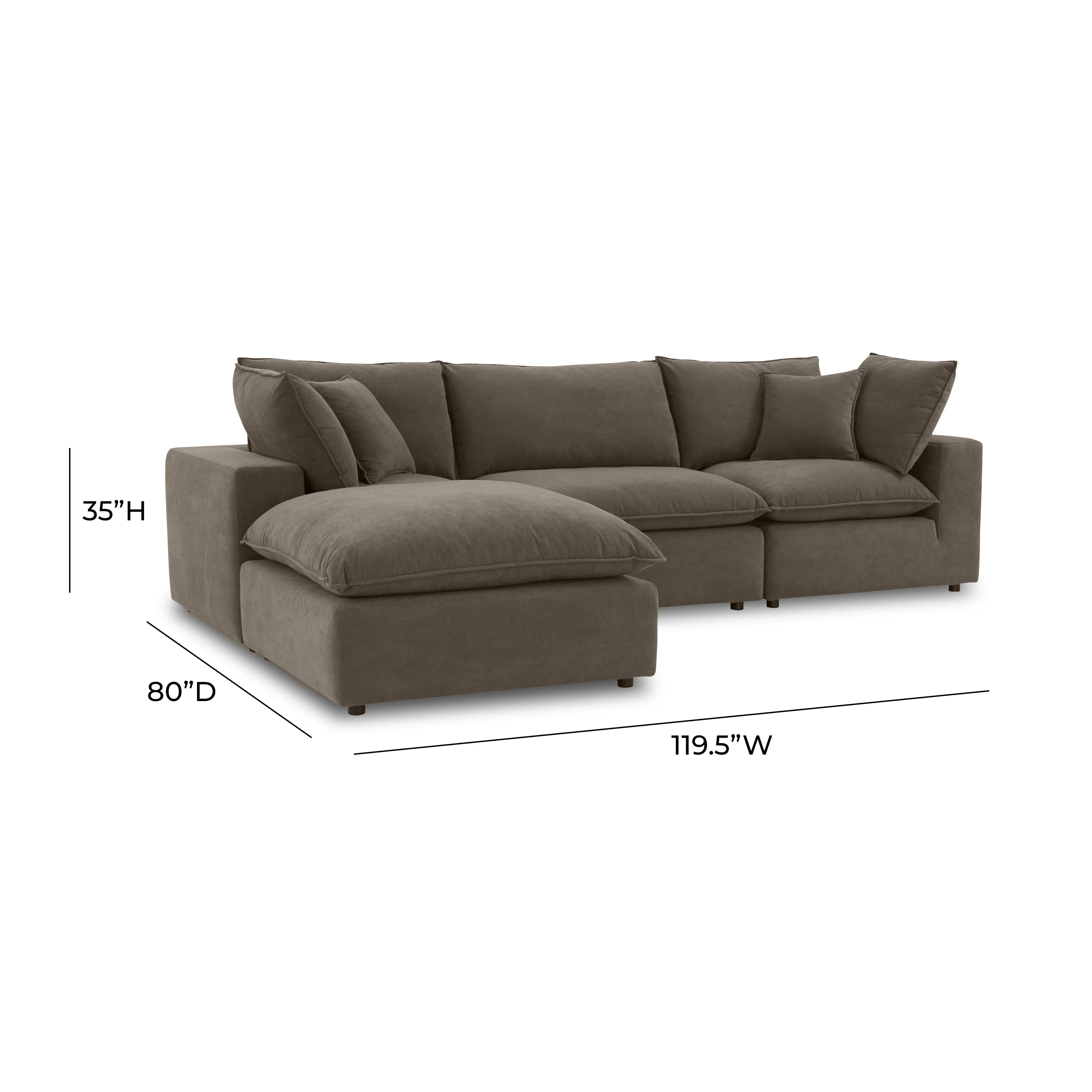 Cali Performance Fabric Modular 4-Piece Sectional - Image 36