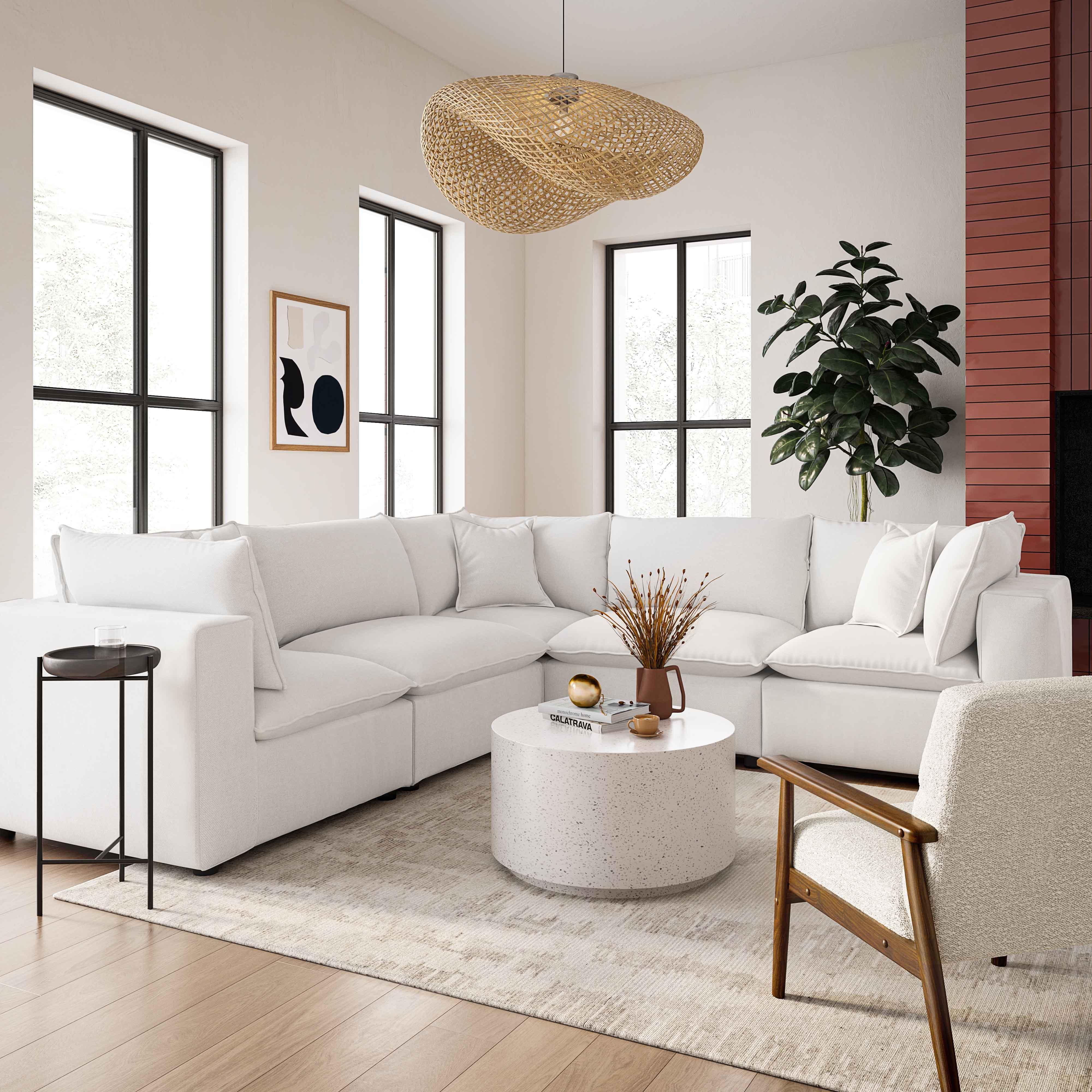 Cali Performance Fabric Modular 5-Piece L-Sectional - Image 7