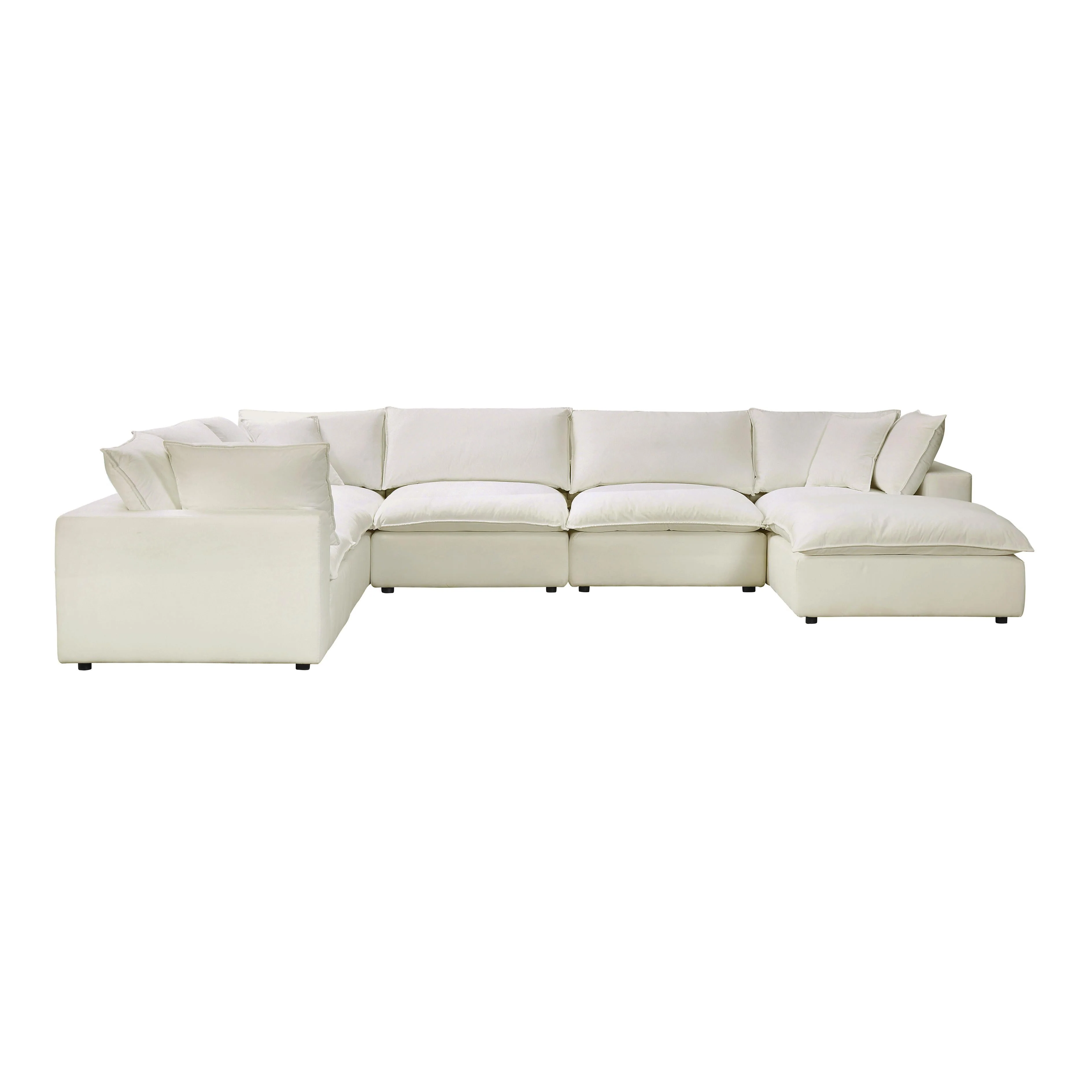 Cali Performance Fabric Modular 7-Piece Large Chaise Sectional - Image 13