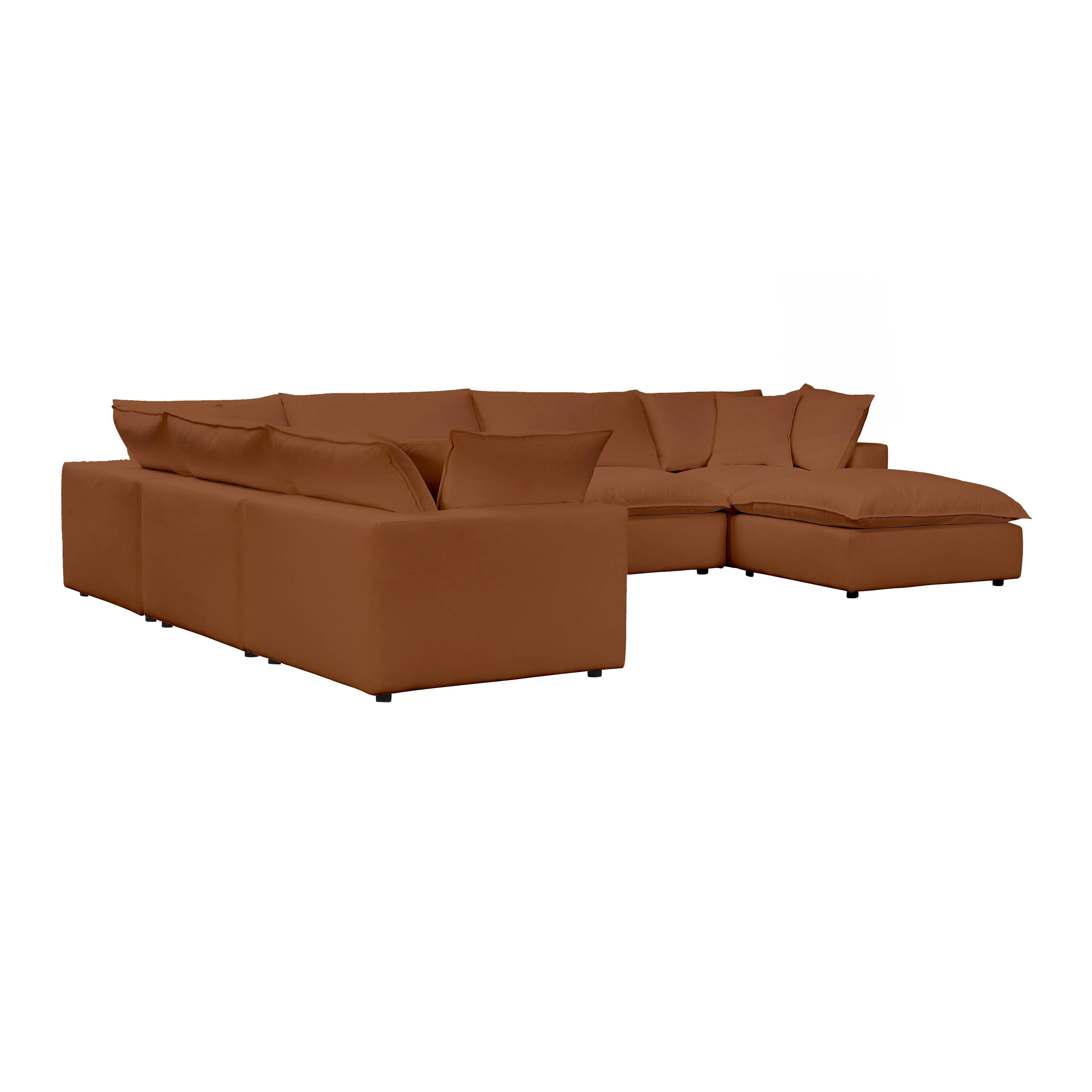 Cali Performance Fabric Modular 7-Piece Large Chaise Sectional - Image 26
