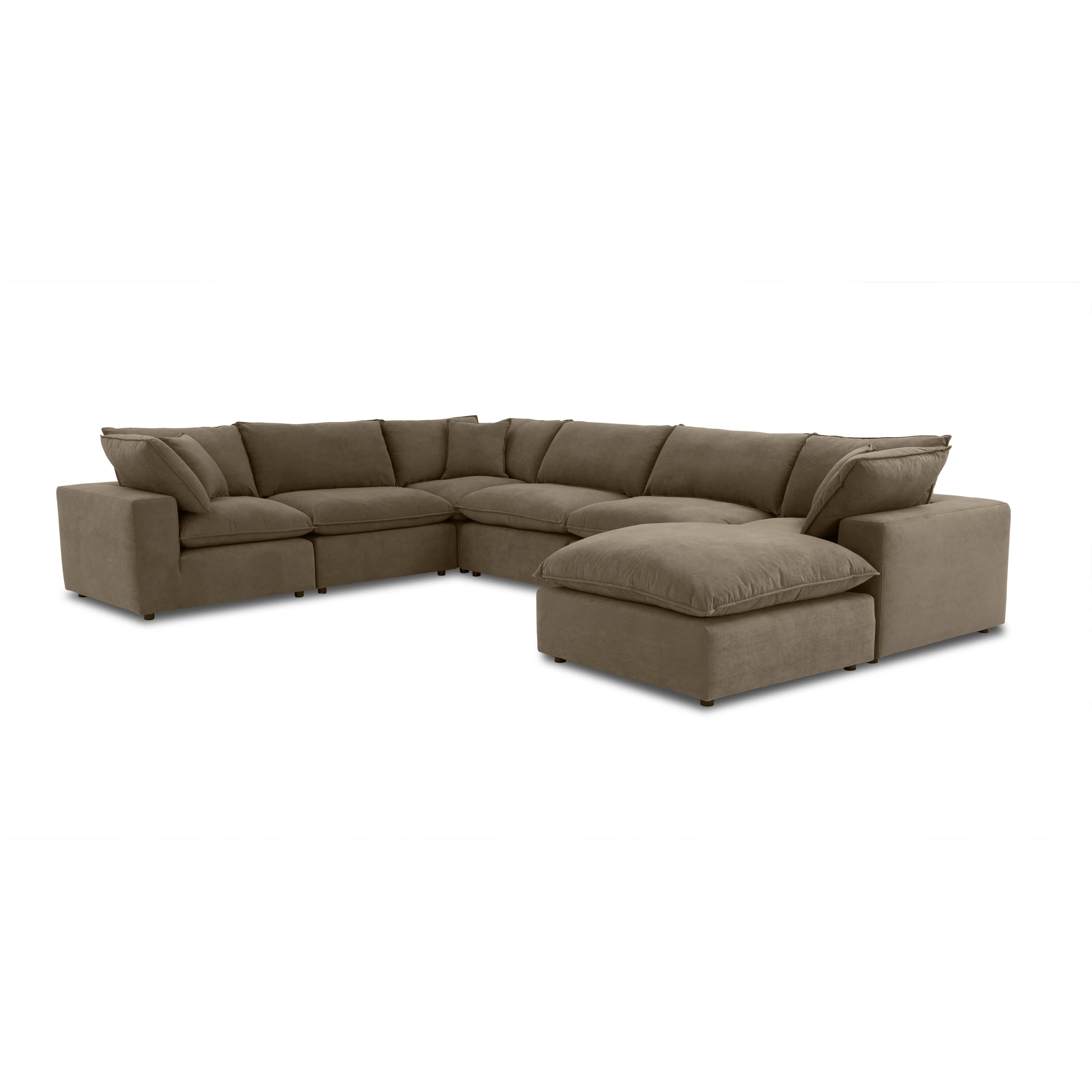 Cali Performance Fabric Modular 7-Piece Large Chaise Sectional - Image 28