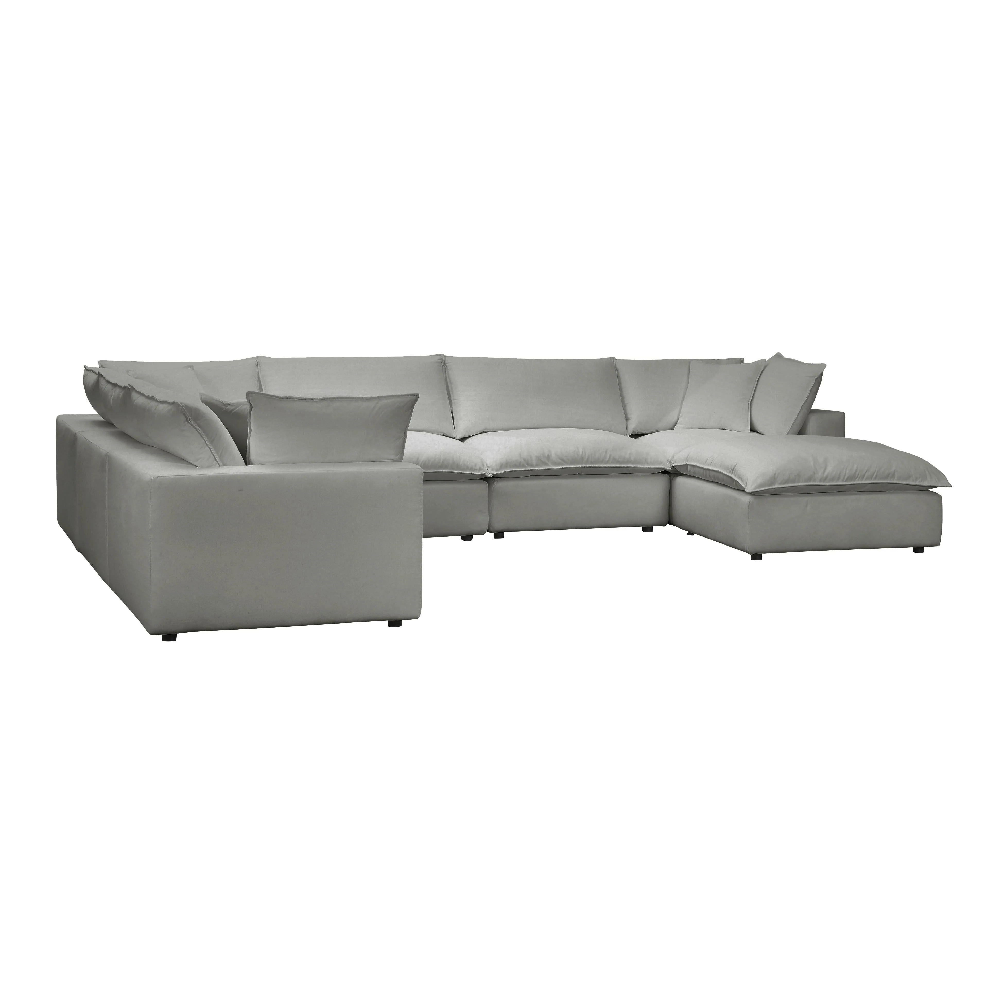 Cali Performance Fabric Modular 7-Piece Large Chaise Sectional - Image 3