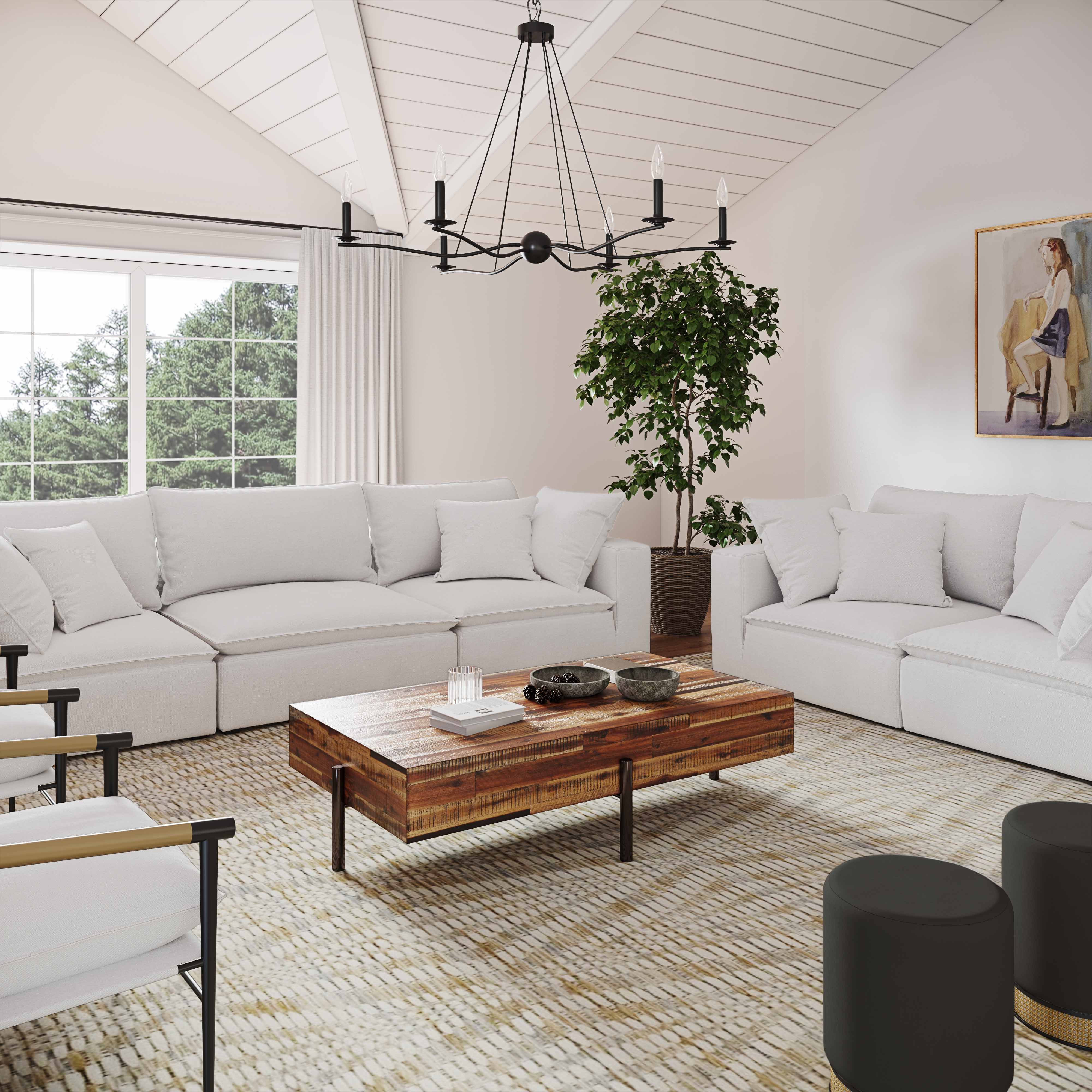 Cali Performance Fabric Modular Loveseat - Image 8