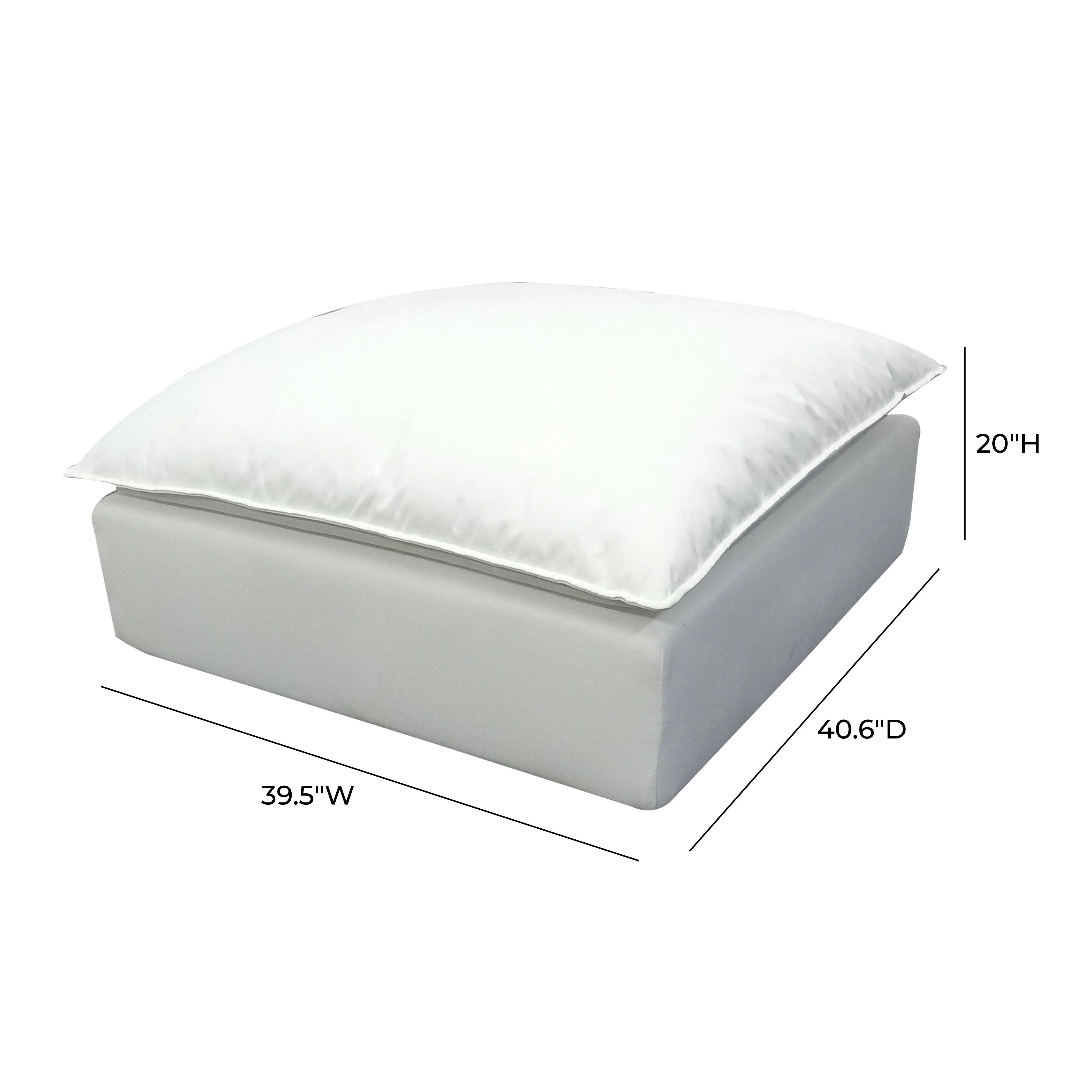 Cali Performance Fabric Ottoman - Image 9