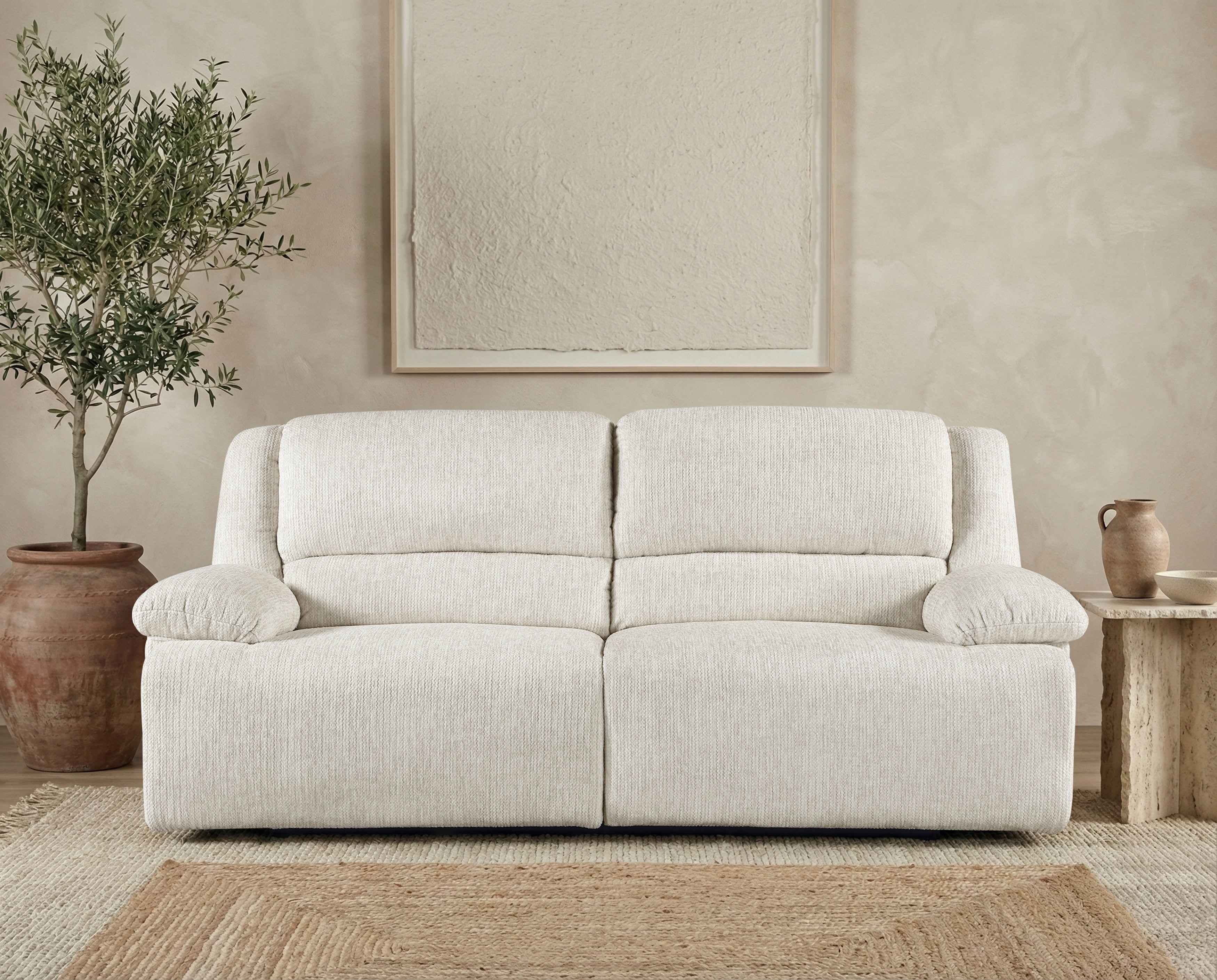 Caliber Beige Power Double Reclining Sofa - Image 12