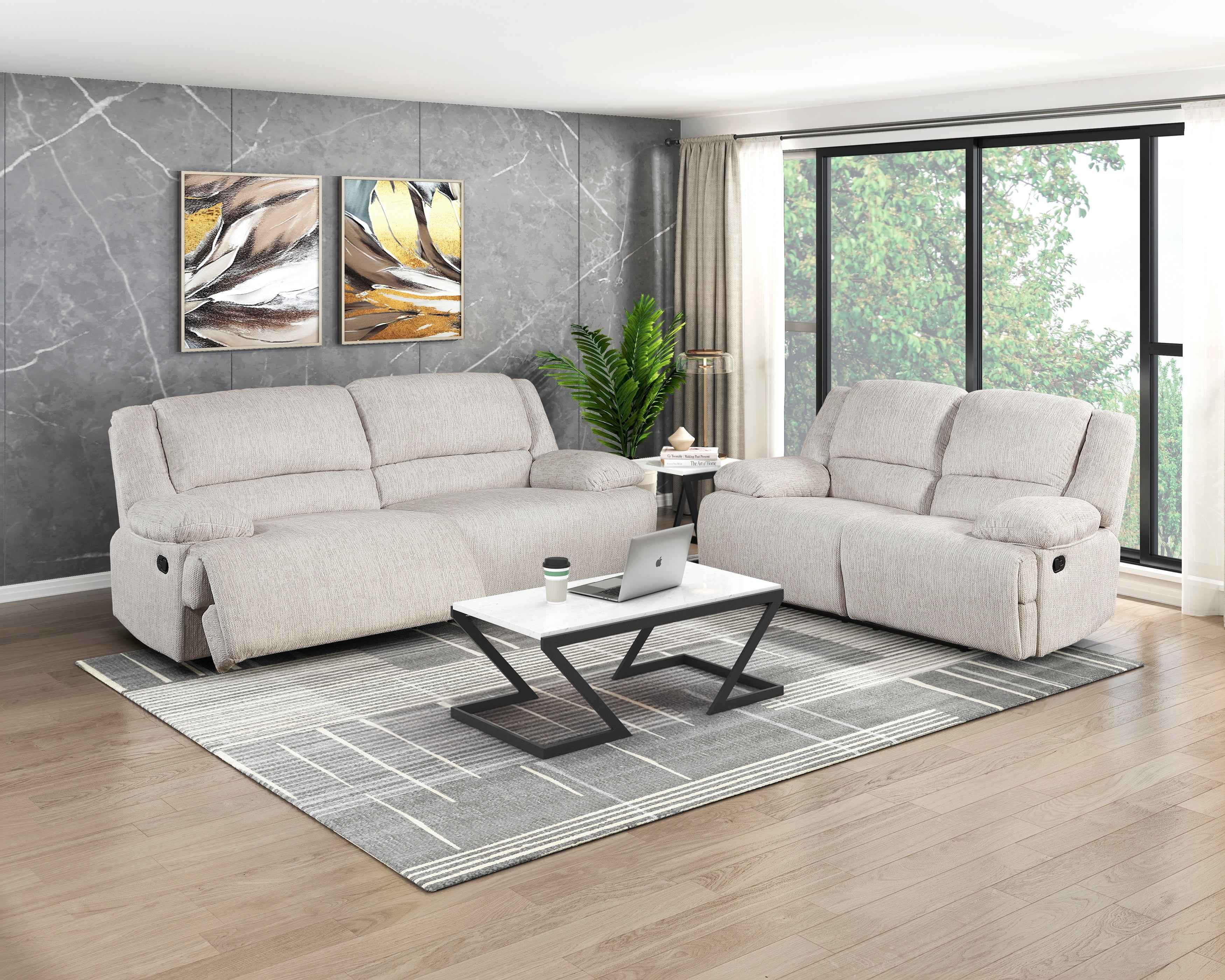 Caliber Beige Reclining Living Room Set - Image 21