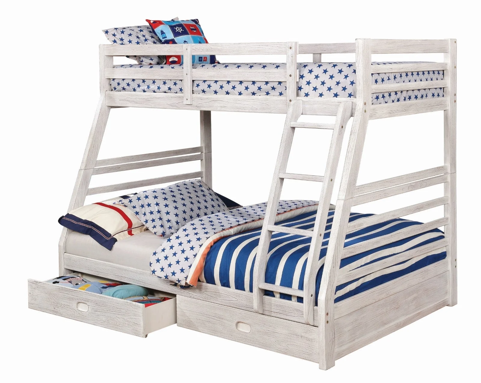 California White Bunk Bed - Image 2