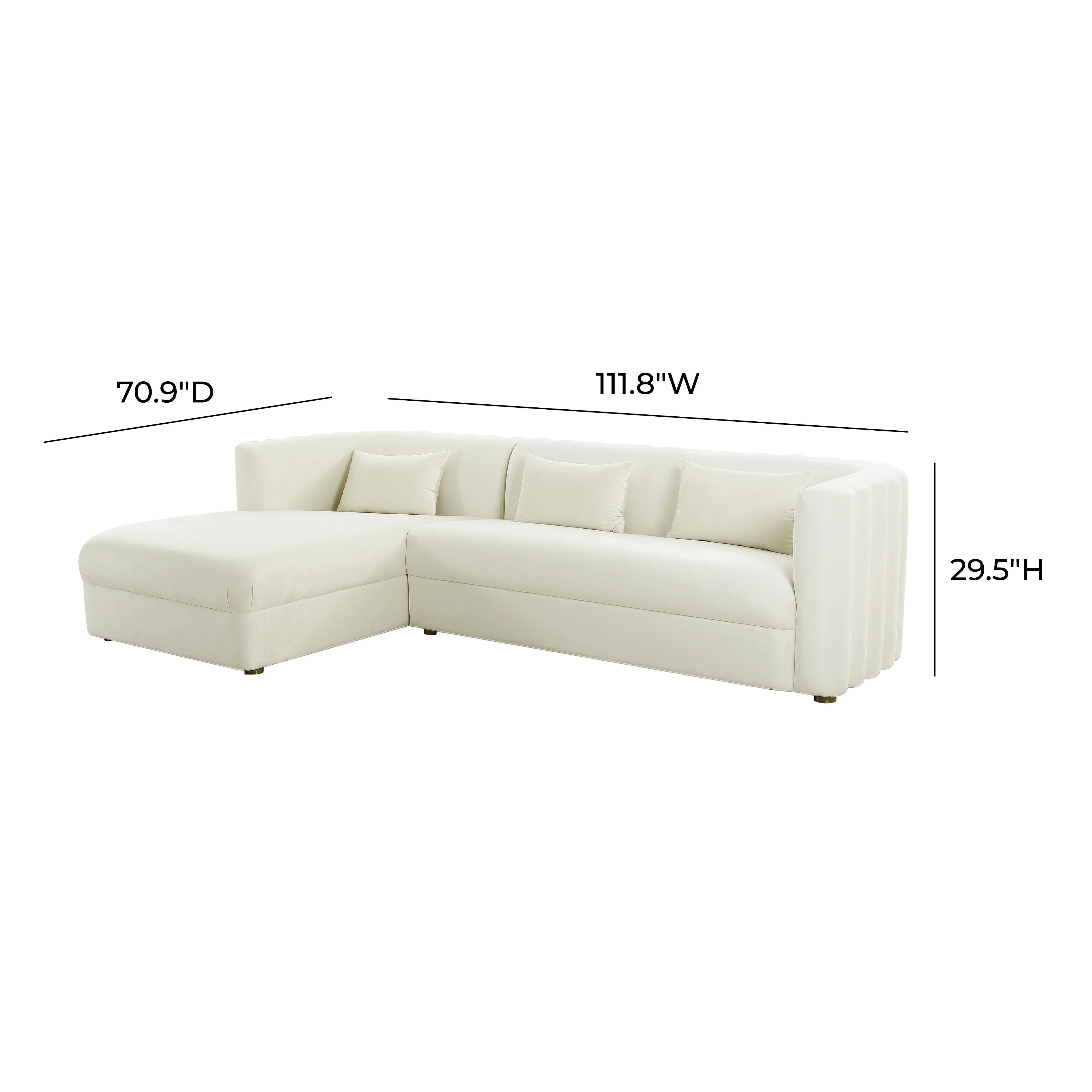 Callie Velvet Sectional - Image 11