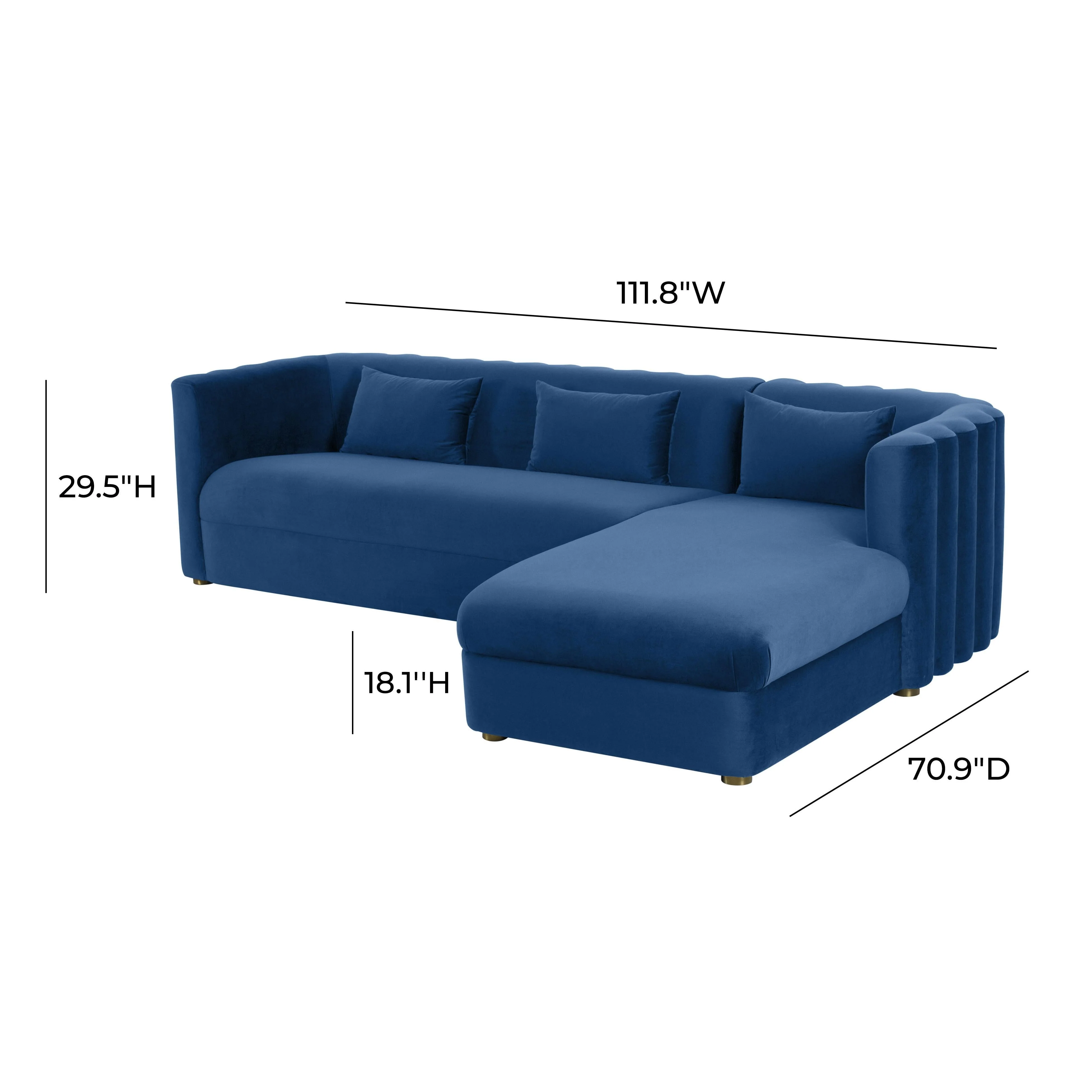 Callie Velvet Sectional - Image 18