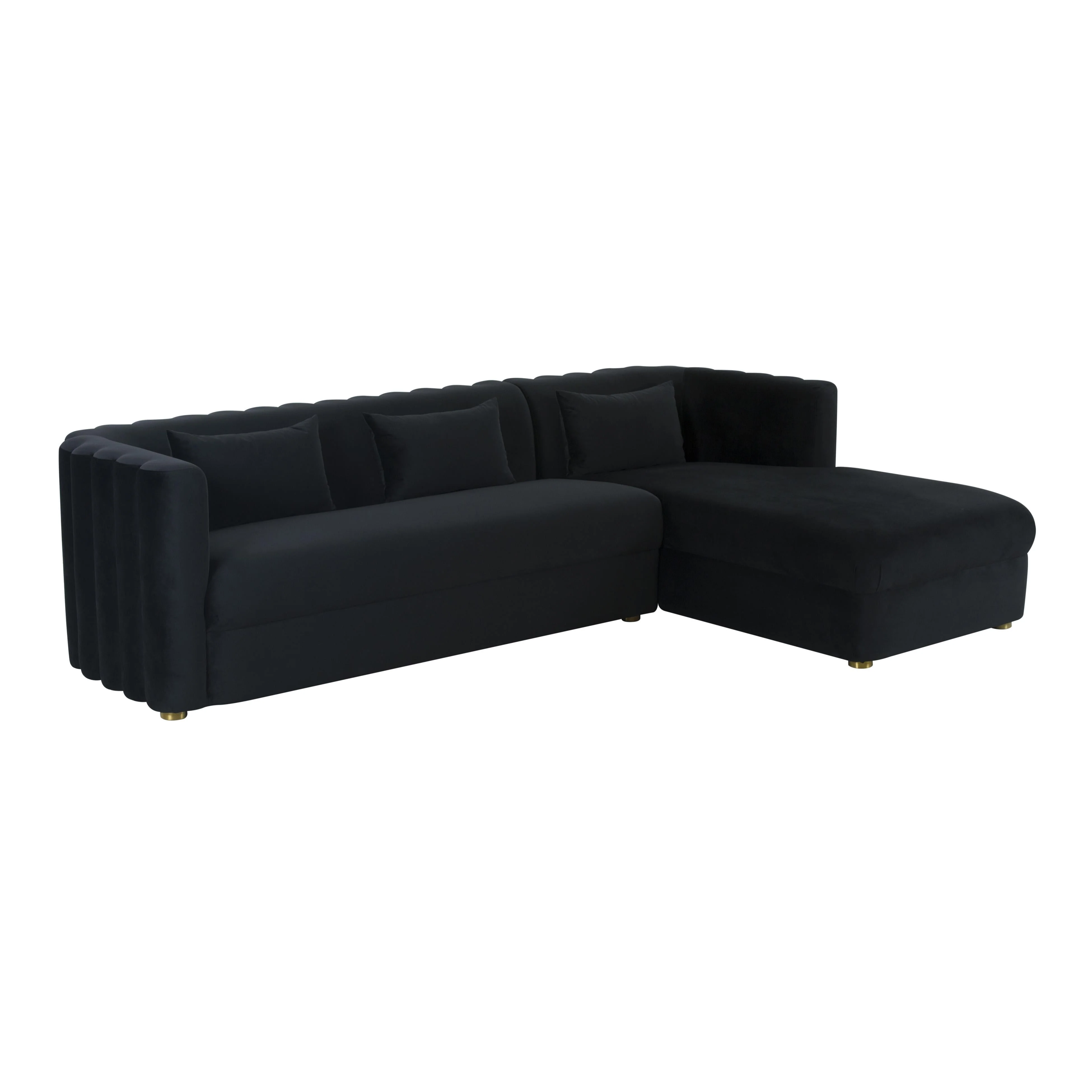 Callie Velvet Sectional - Image 26