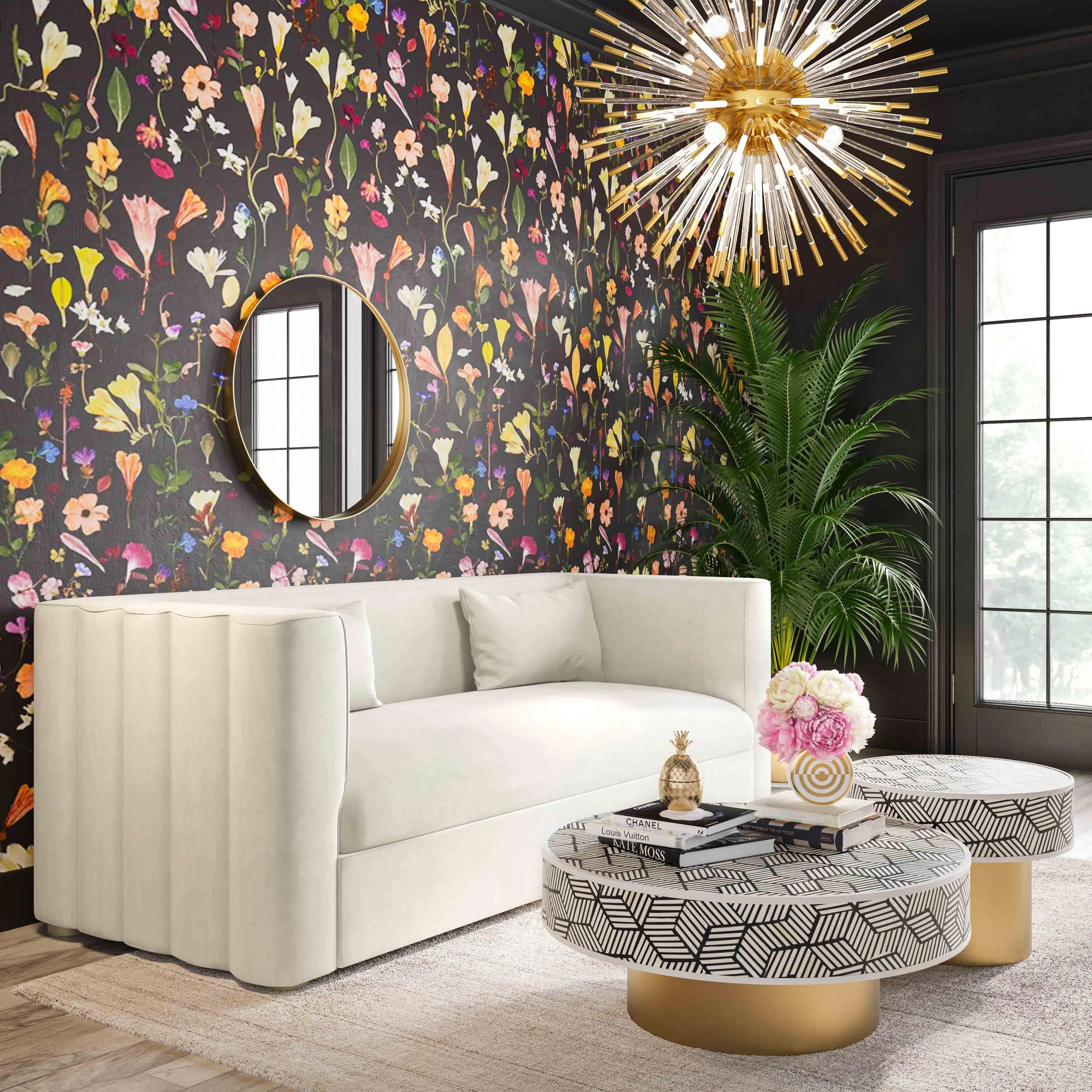 Callie Velvet Sofa - Image 2
