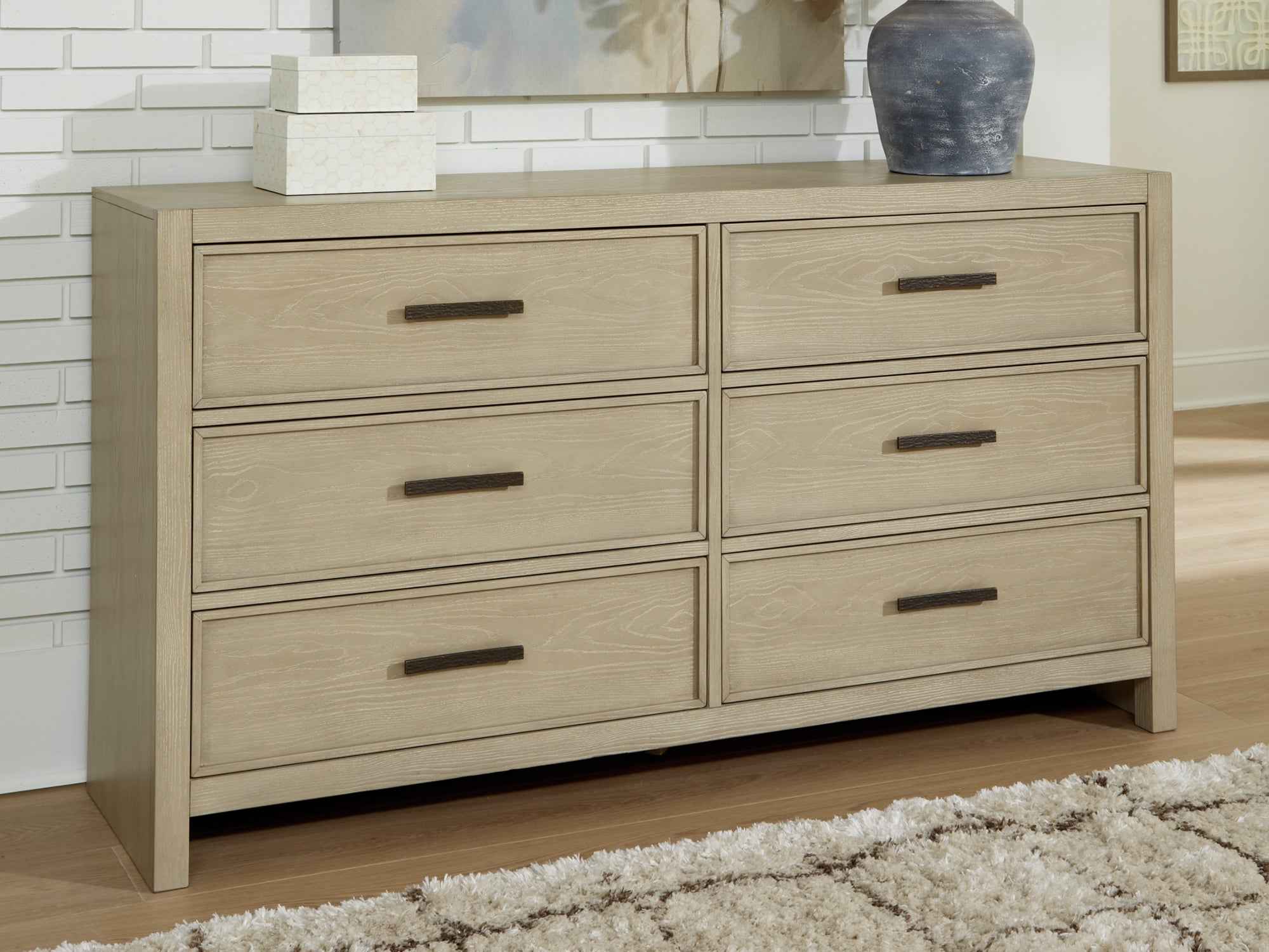 Calmoro Gray Bookcase Storage Panel Bedroom Set - Image 19