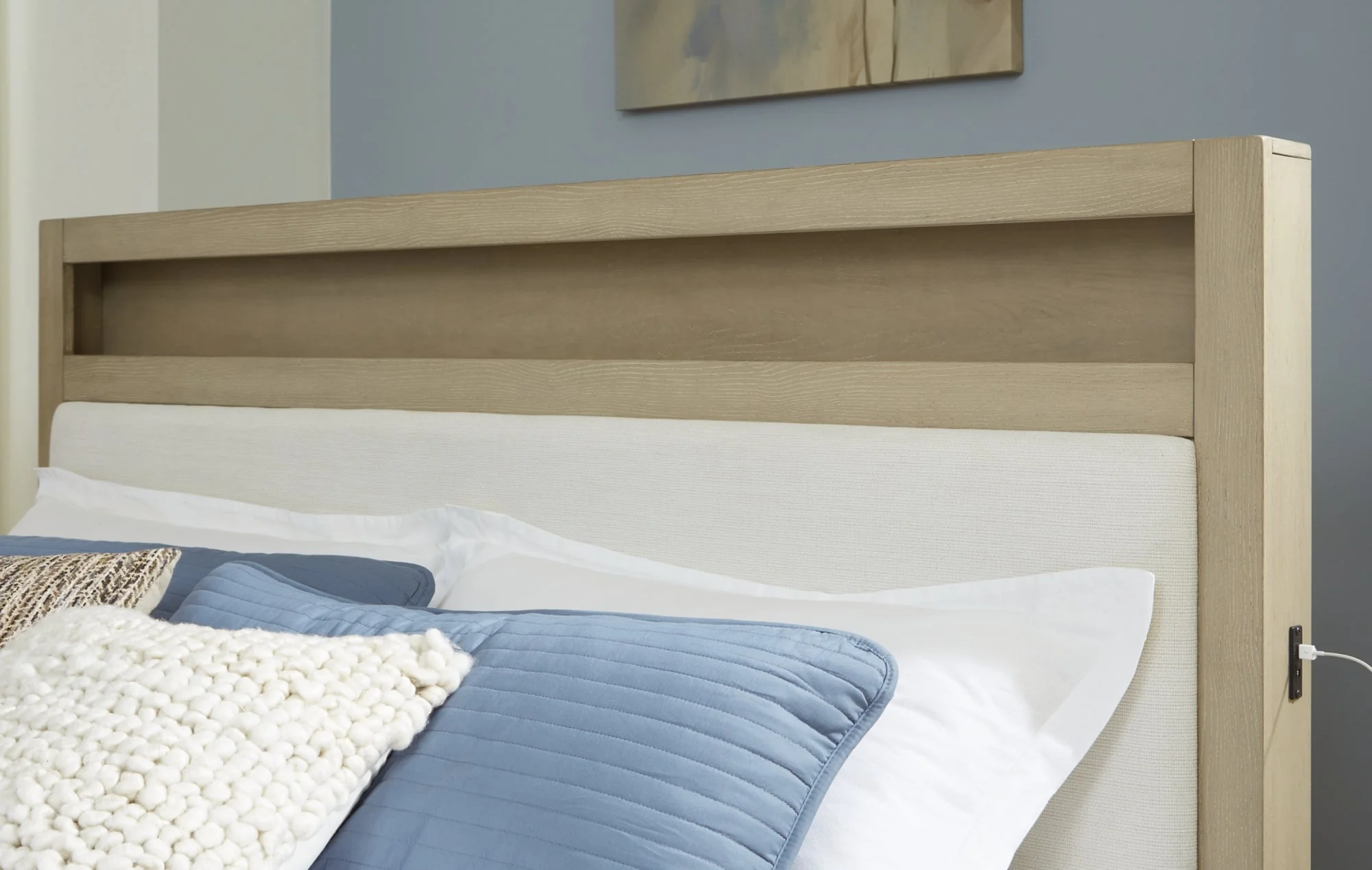 Calmoro Gray King Bookcase Bed - Image 6