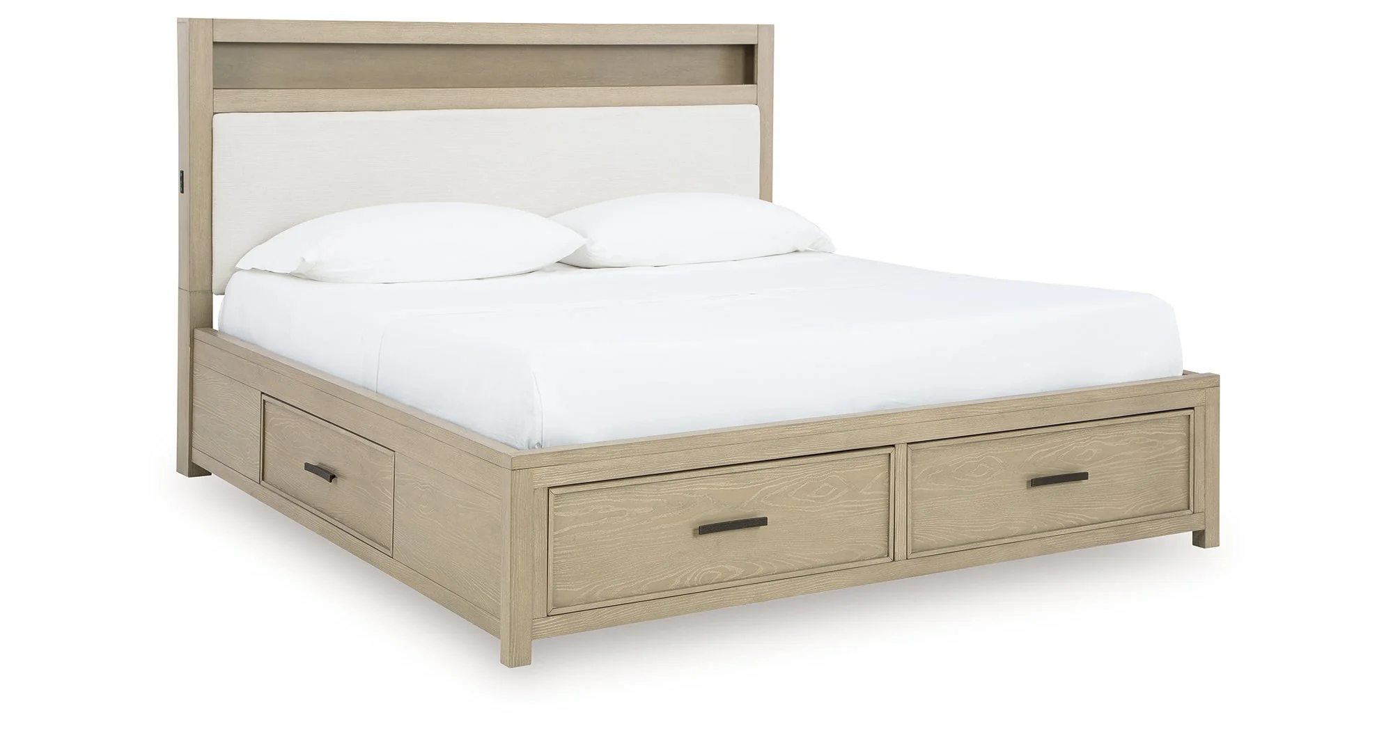 Calmoro Gray Queen Bookcase Bed - Image 3