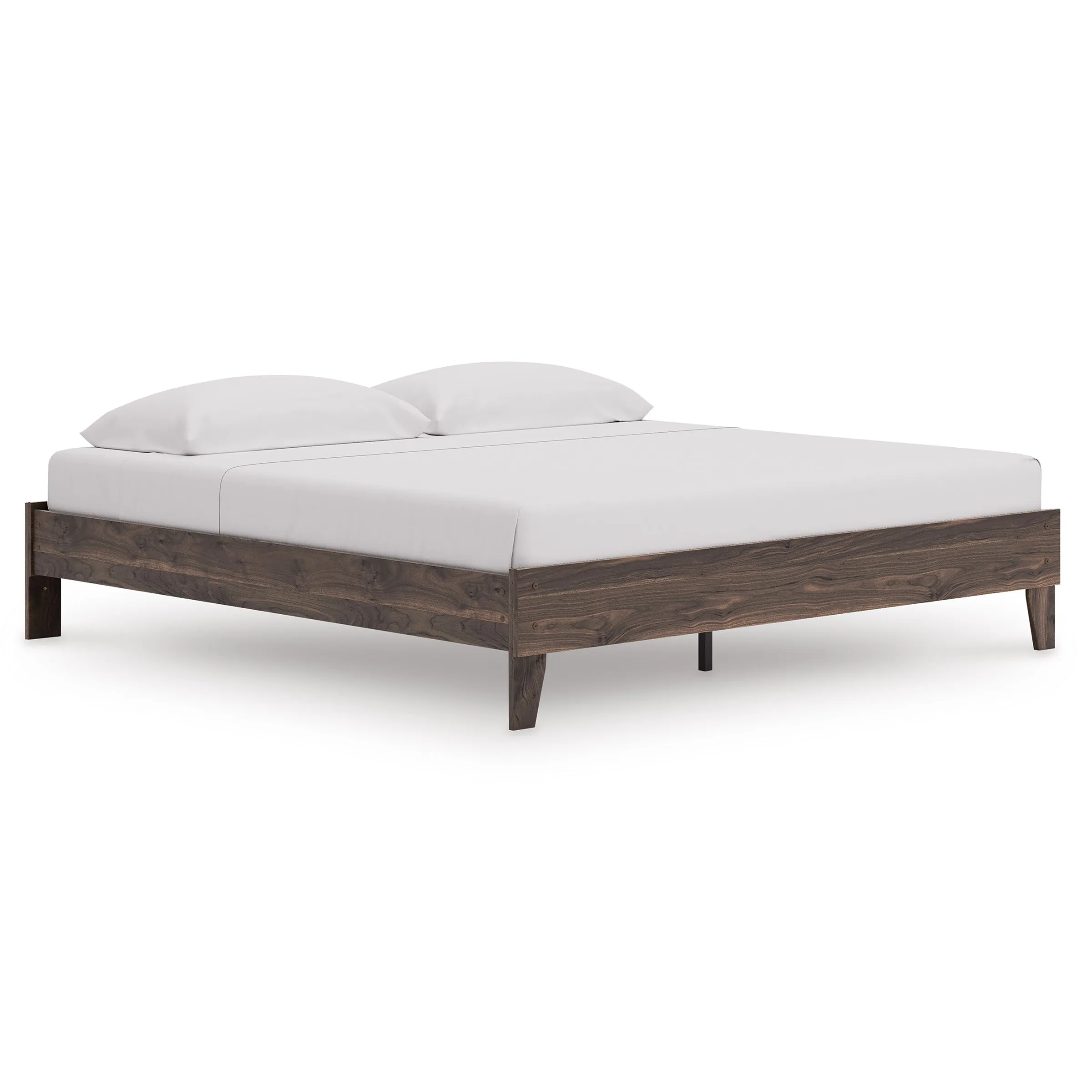 Calverson Brown King Platform Base Bed - Image 2